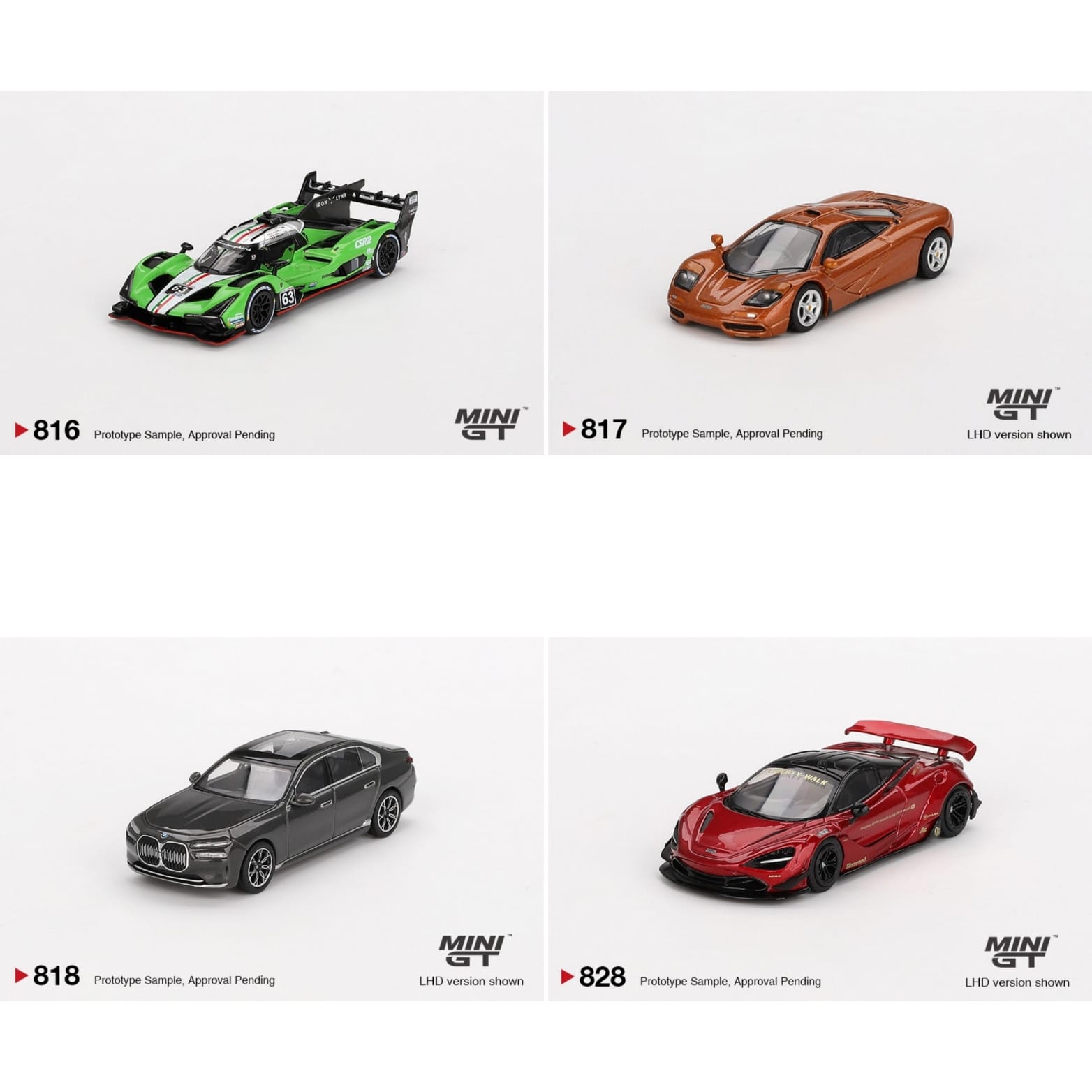 Modellino Mini GT 1:64 Lamborghini SC63 #63 &ndash; Lince Ferro &ndash; IMSA Sebring 12 Ore 2024