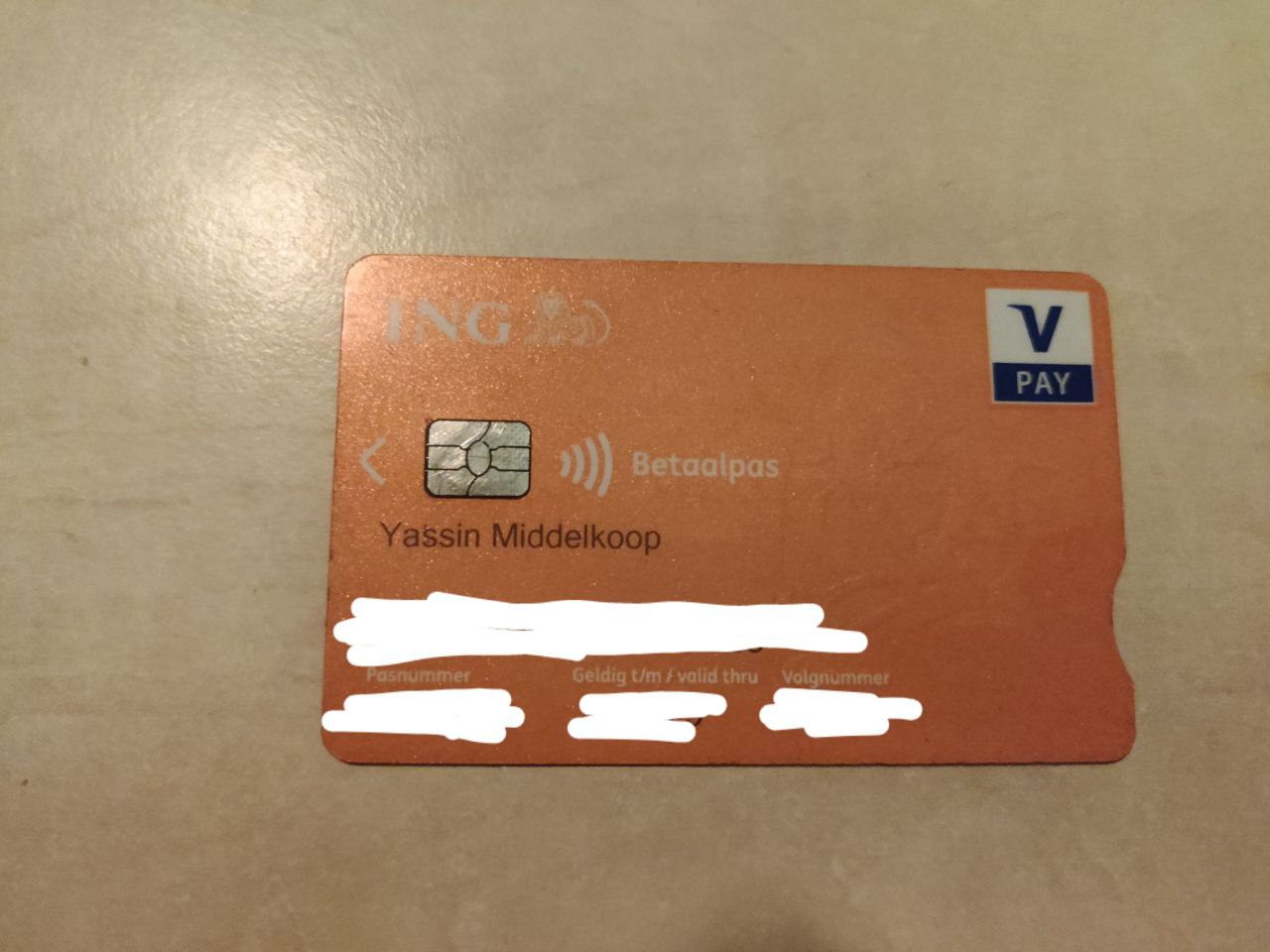 Wageningen - vermist en gevonden | ING pinpas van Yassin Middelkoop ...