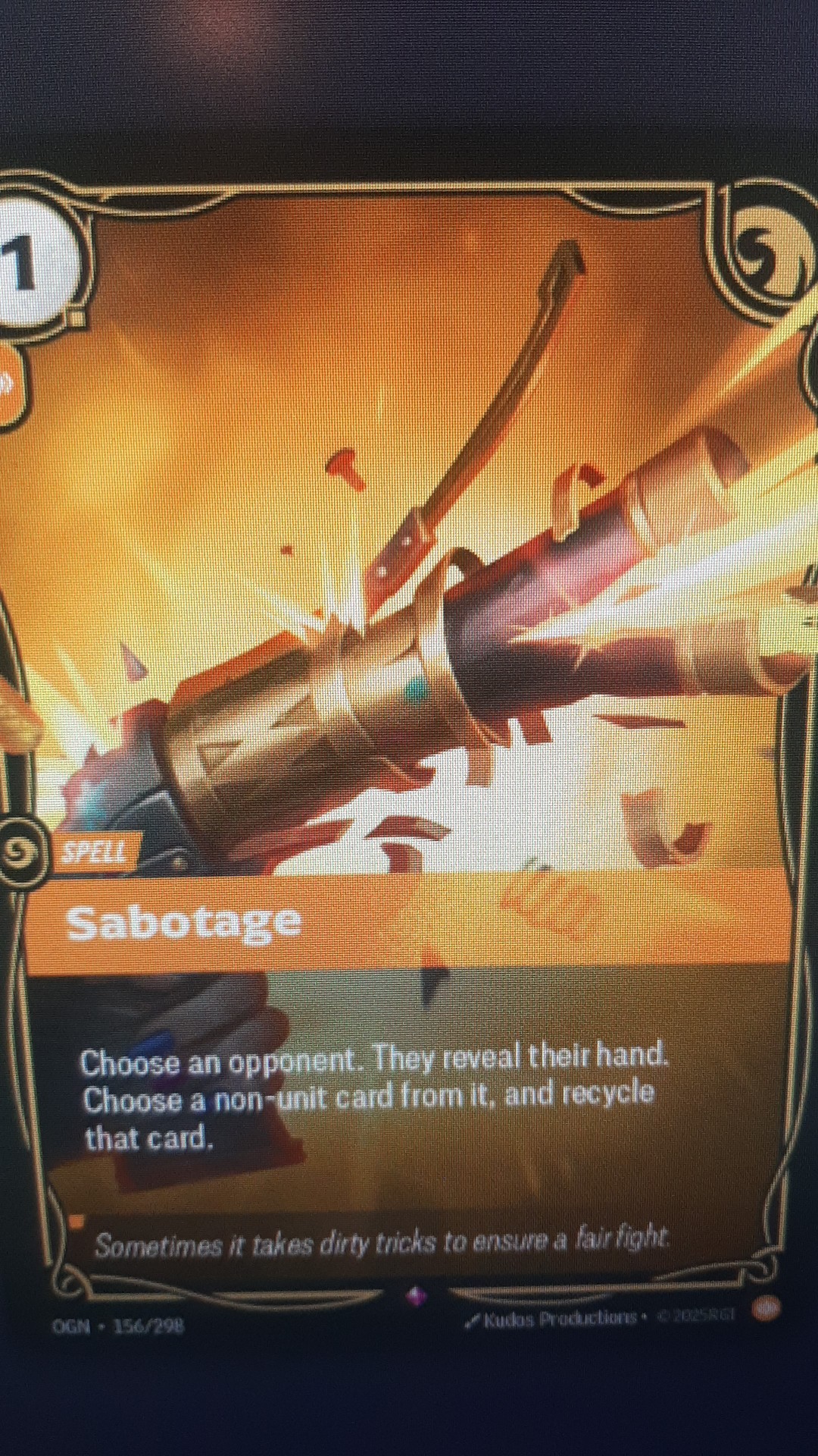 Riftbound TCG - Rulings & FAQs | If my Opp plays sabotage, and choose 1 ...