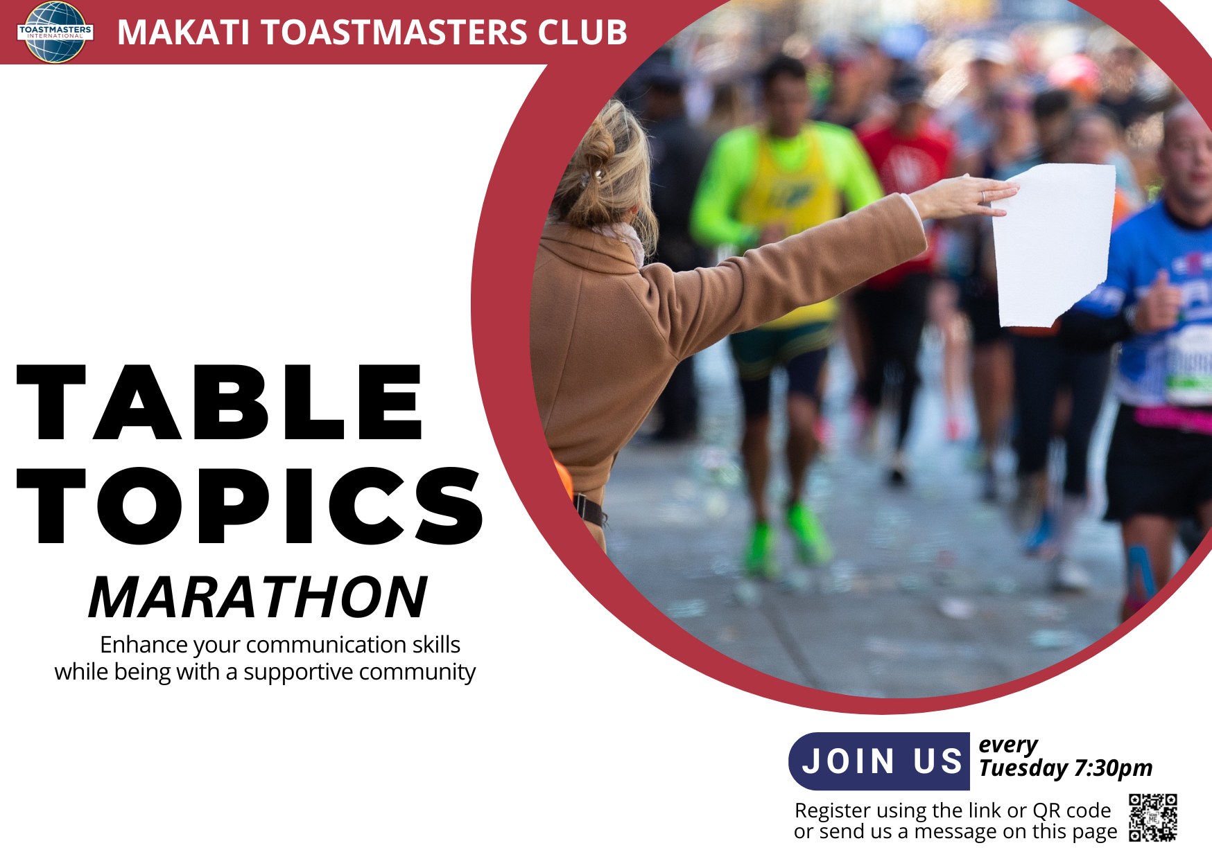 Makati Toastmasters Club - It’s time for TABLE TOPICS MARATON Table ...