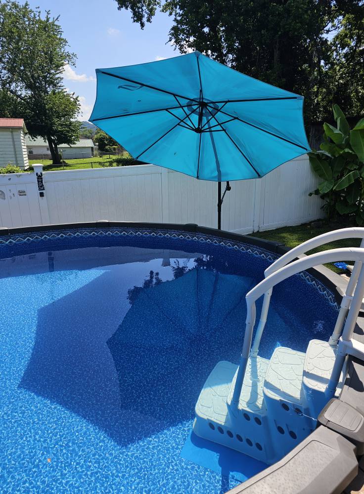can you use a patio umbrella above pool LEMEWEL Ground Umbrella, 6 ft Adjustable Poolside & Pool Sun Shade, Pool Shade for Above Ground Pools : Patio, Lawn & Garden Package includes Using an extended umbrella for