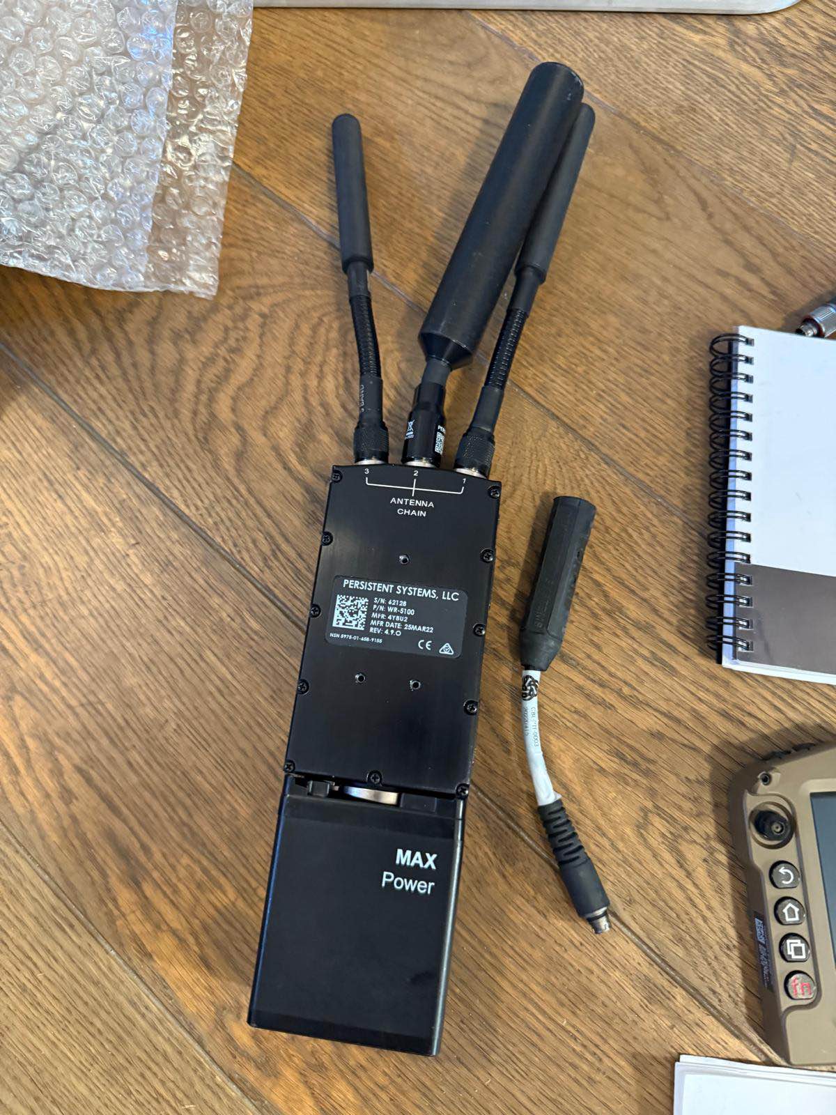 Set of MPU5 for sell, radio with 3 antennas 2 batteries PTT RDC NO
