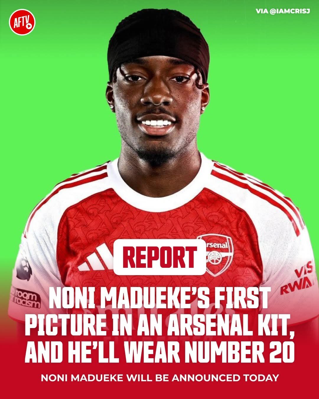 Noni Madueke officially takes the #20 shirt at Arsenal!