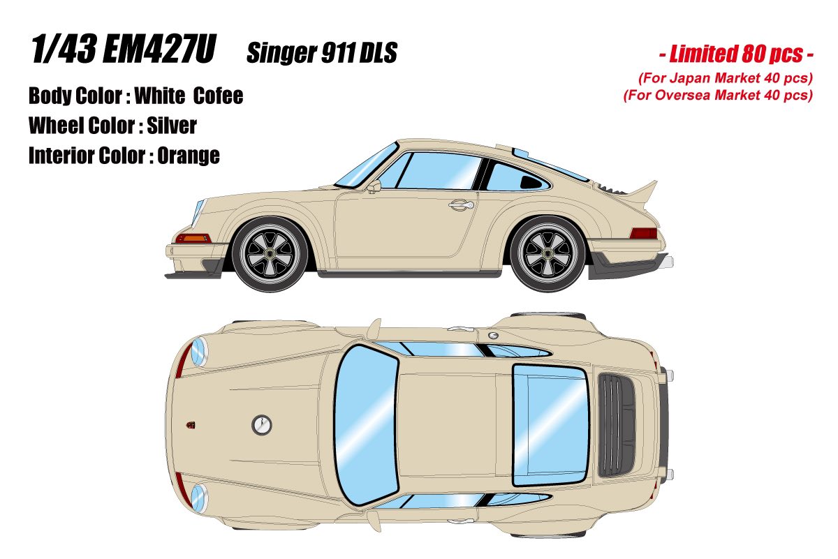 MAKE UP New model information EIDOLON 1/43 scale EM427 Singer DLS