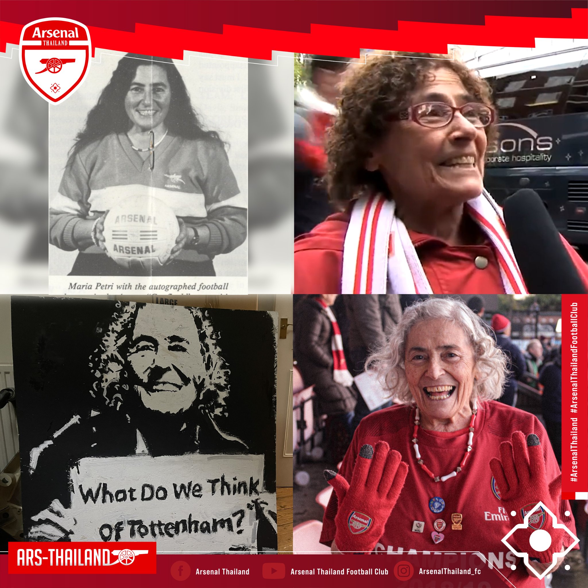 ตลอด 82 ปี ของคุณยาย 'มาเรีย เปตริ'... - Arsenal Thailand | Facebook