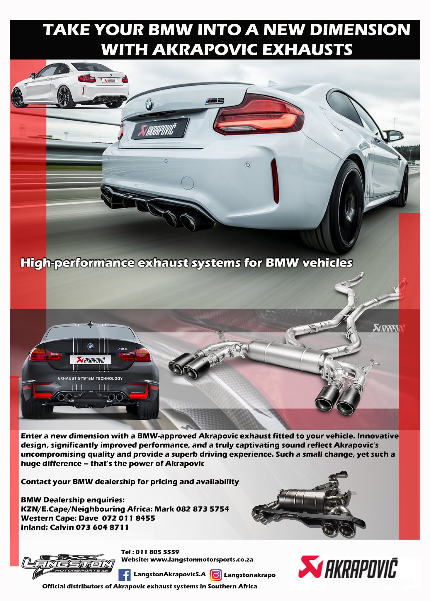 Restock Orig Akrapovic for BMW C400X / C400GT Available , on hand
