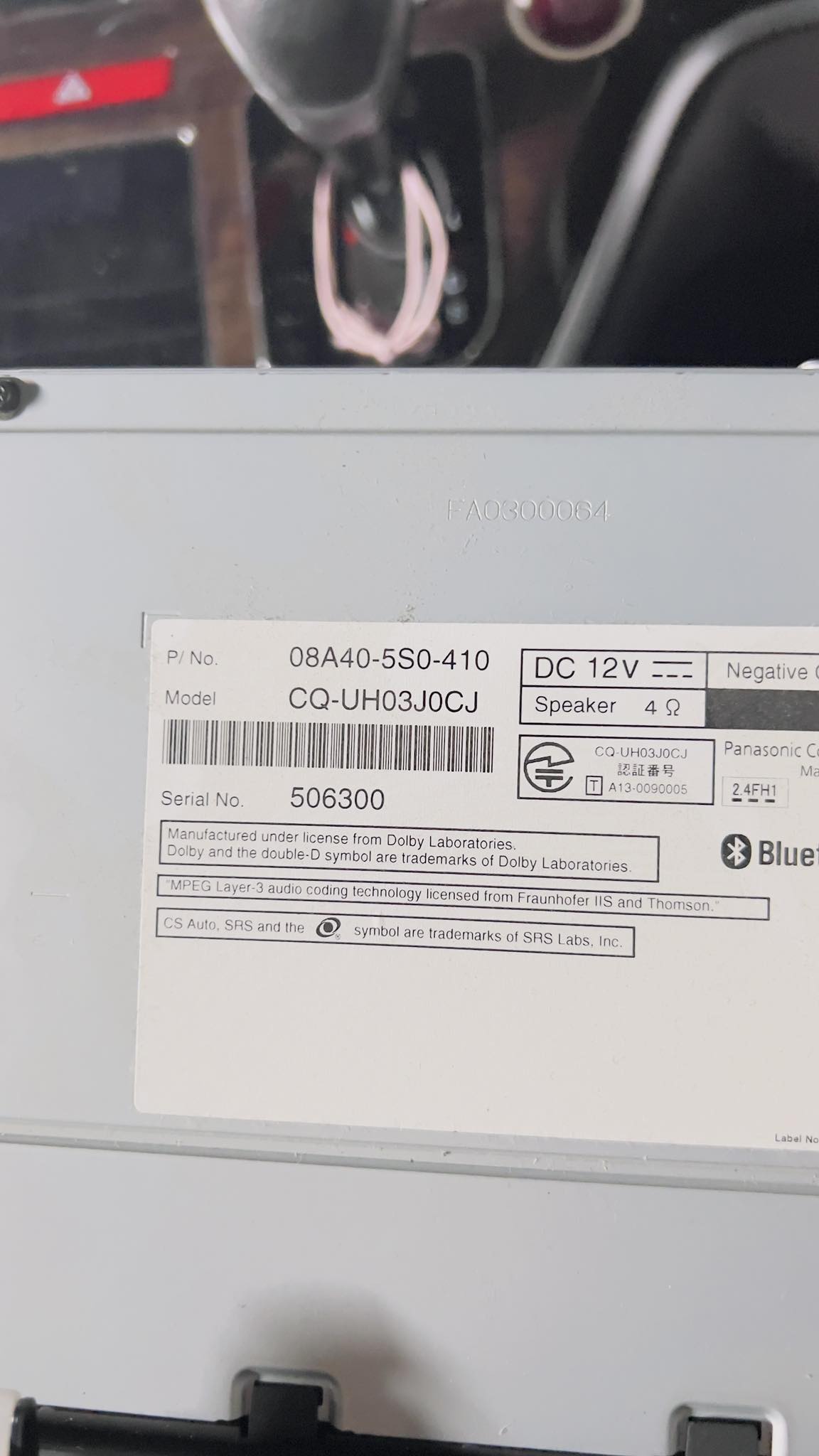 Honda Gathers # VXM 152VFI Radio Unlocking code available now