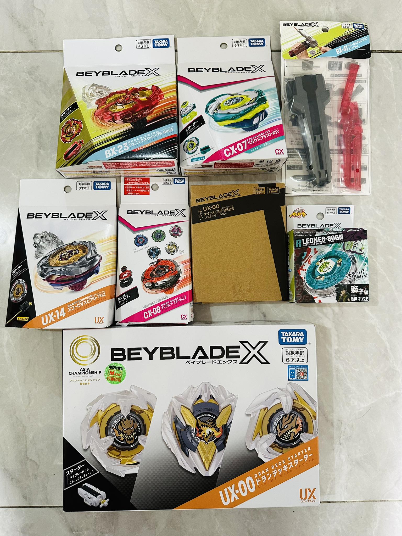 BEYBLADE X Starter Sets for Sale: UX-11, CX-13, BX-23, and UX-01