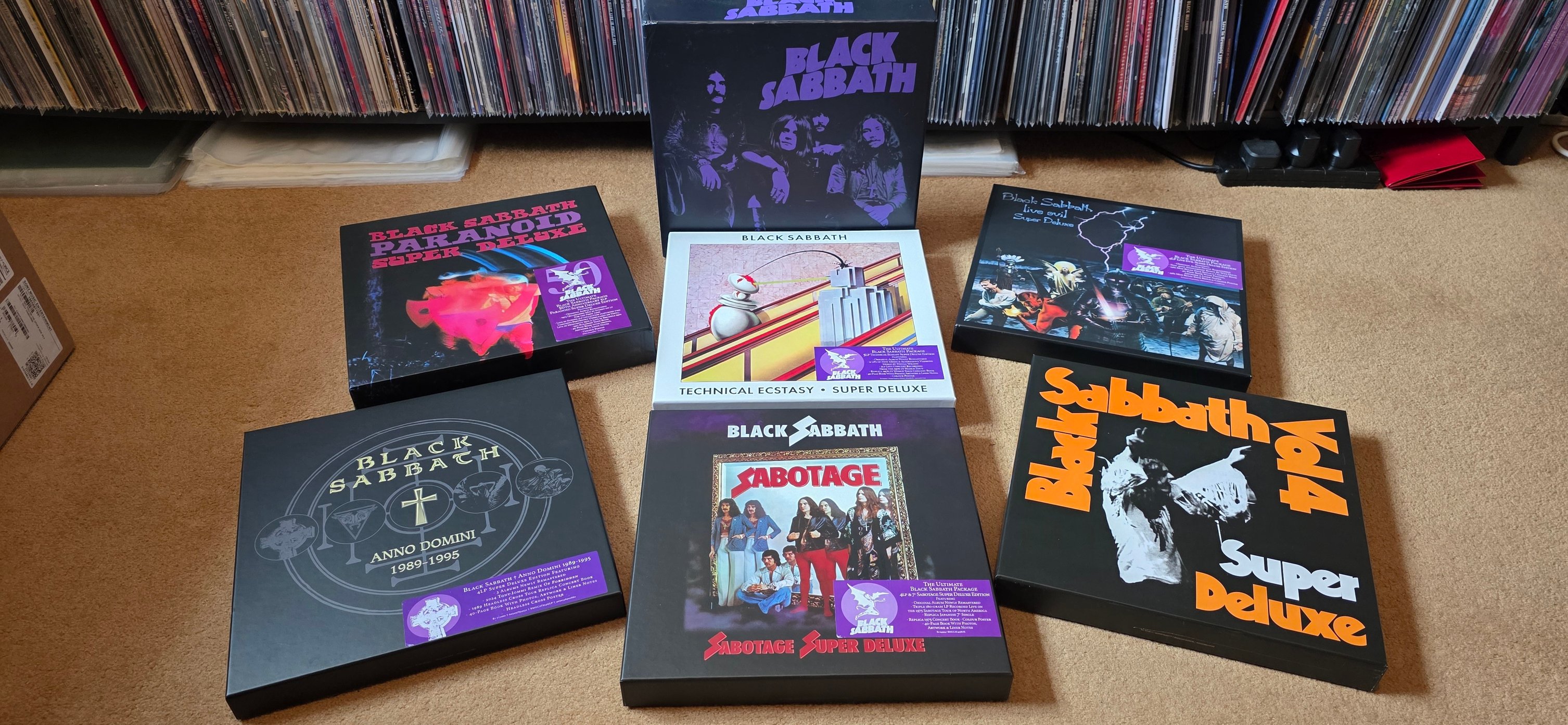 Black Sabbath vinyl collection including boxsets and bootlegs