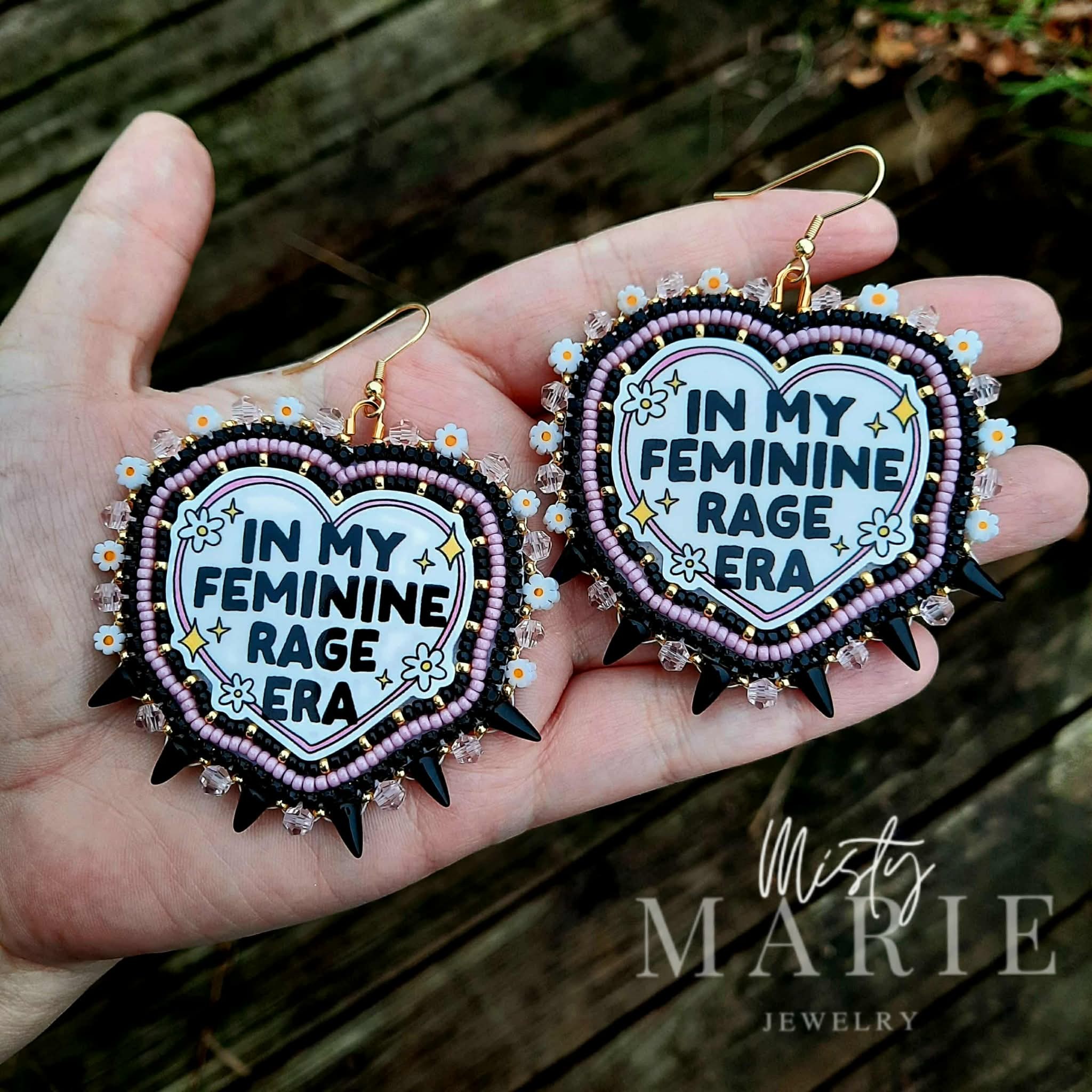 Dark Feminine Rage Earrings 🌹 | Facebook