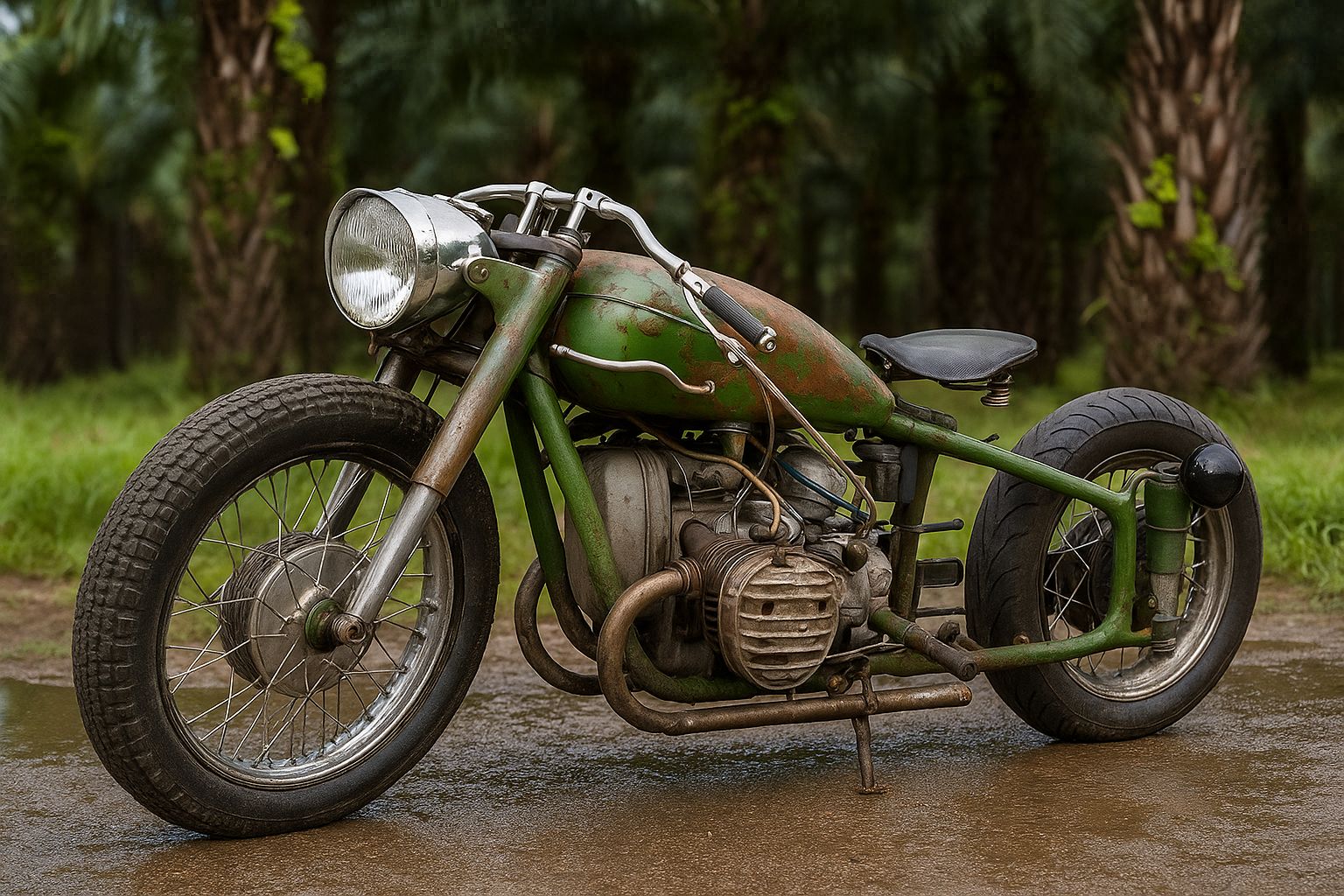 Modellino Moto 1:43 DIP Spark M-72 Russa, Ex BMW R71, Verde, Militare, Nuovo - Foto 2
