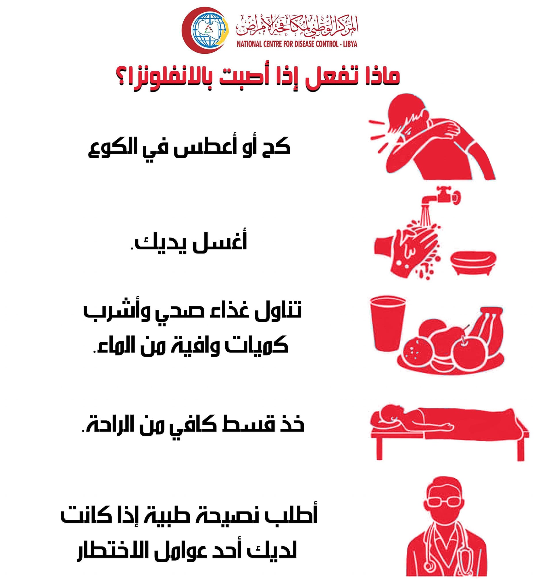 الانفلونزا إذا المركز الوطني لمكافحة الأمراض ليبيا Facebook