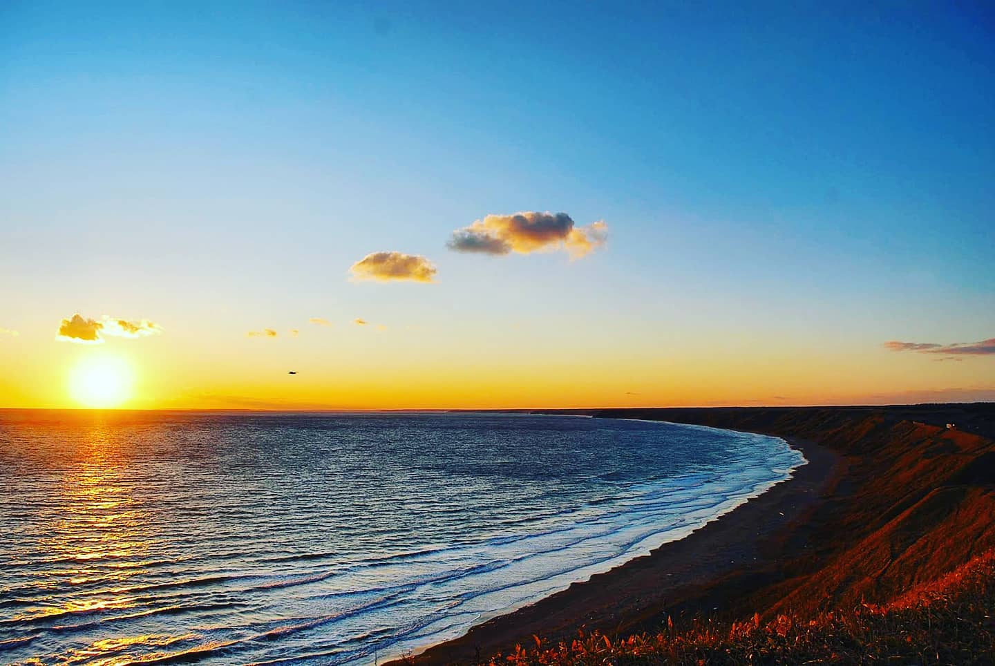 夕焼けが綺麗な花咲線絶景スポット落石海岸 Jr花咲線応援specialプロジェクト Facebook