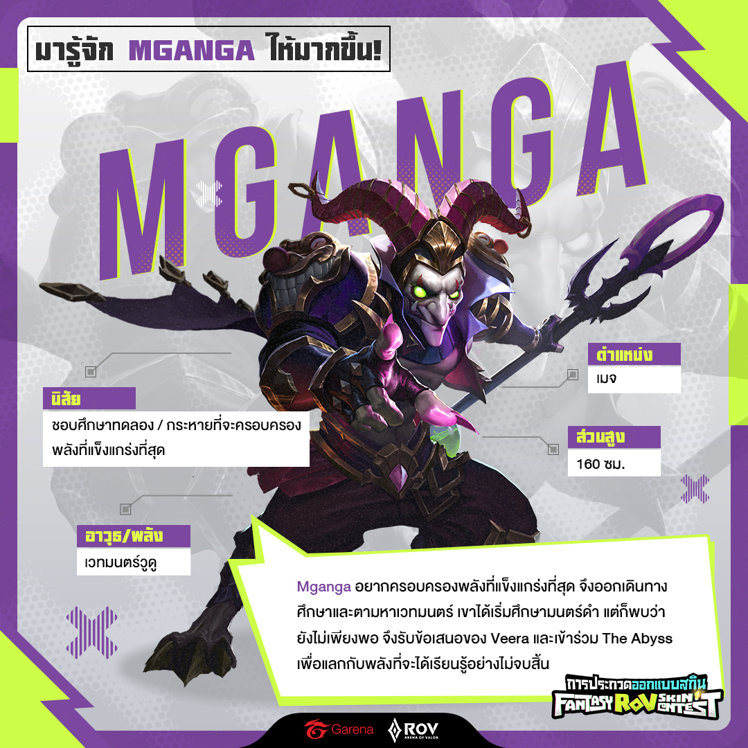 มาทำความรู้จักกับ Mganga... - Garena RoV Thailand | Facebook