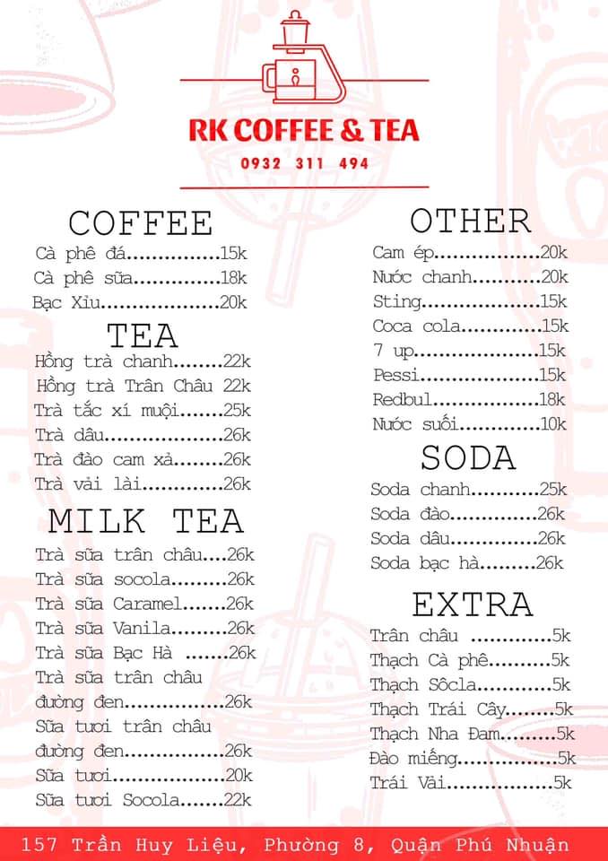 Rk Coffee & Tea | Phú Nhuận