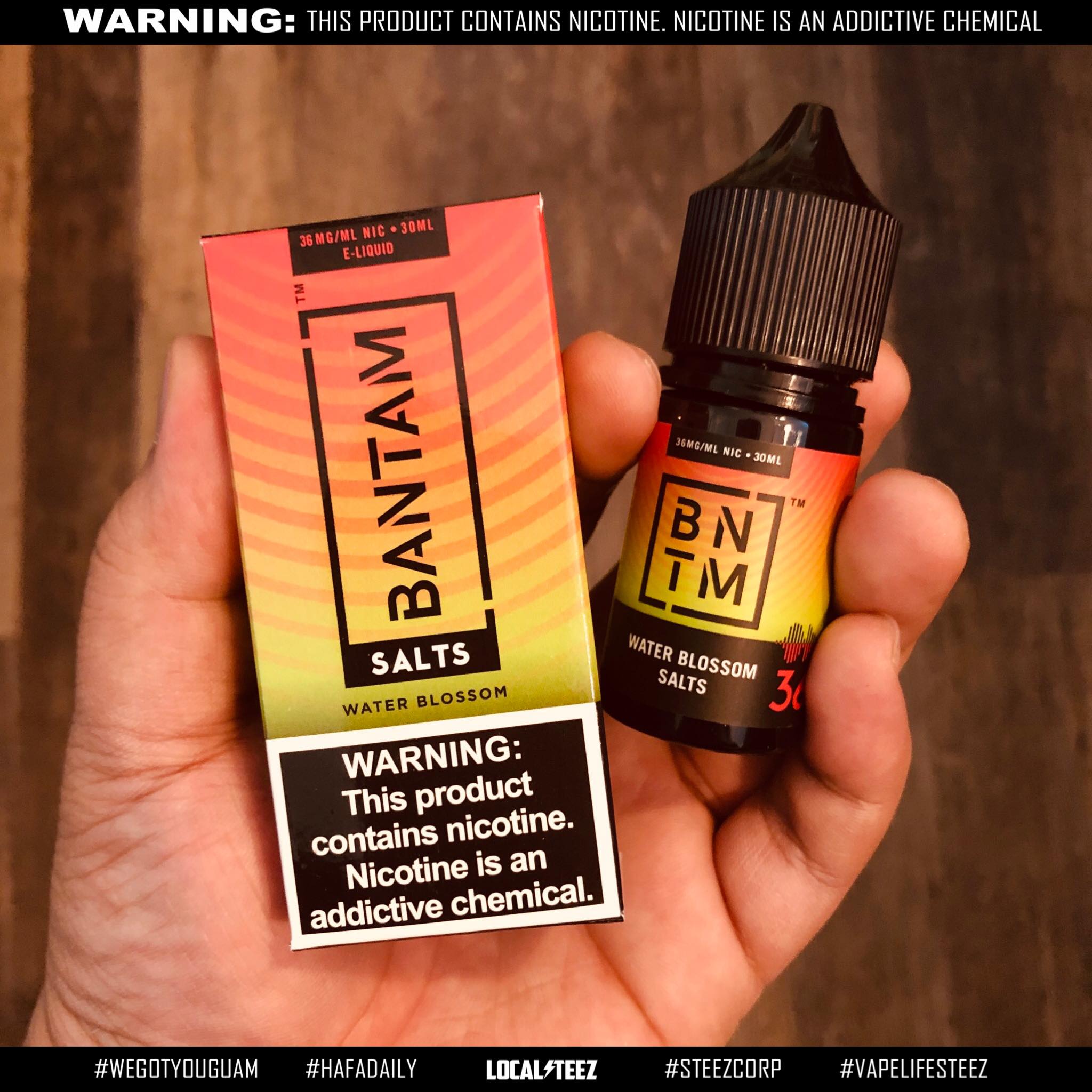 bantam vape juice Now available at 🌴LOCALSTEEZ🌴 introducing, salts. Available in Multiple Flavors Citrus Spritz: A refreshingly fizzy pairing of California-grown citrus with a tropical twist, Citrus Spritz offers all the flavor of Color|Gold Arc Hypertine 35K Disposable FLAVORS:XBM50 | Bangin' Blood Orange ICED