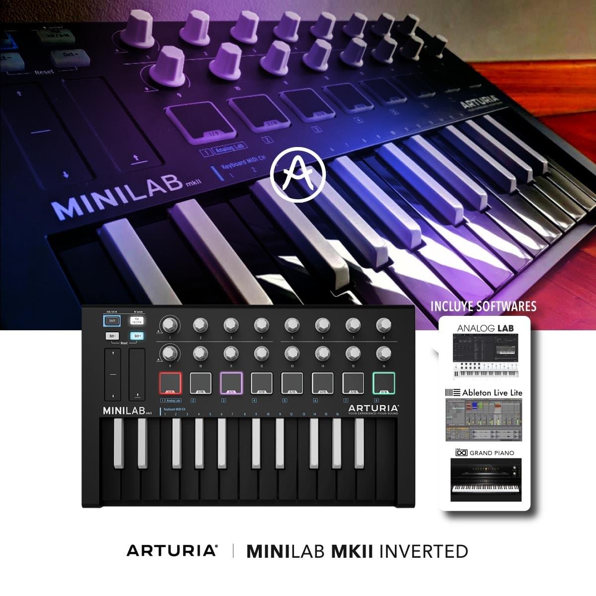 Arturia Ecuador - Minilab Mkii INVERTED, elegante y...