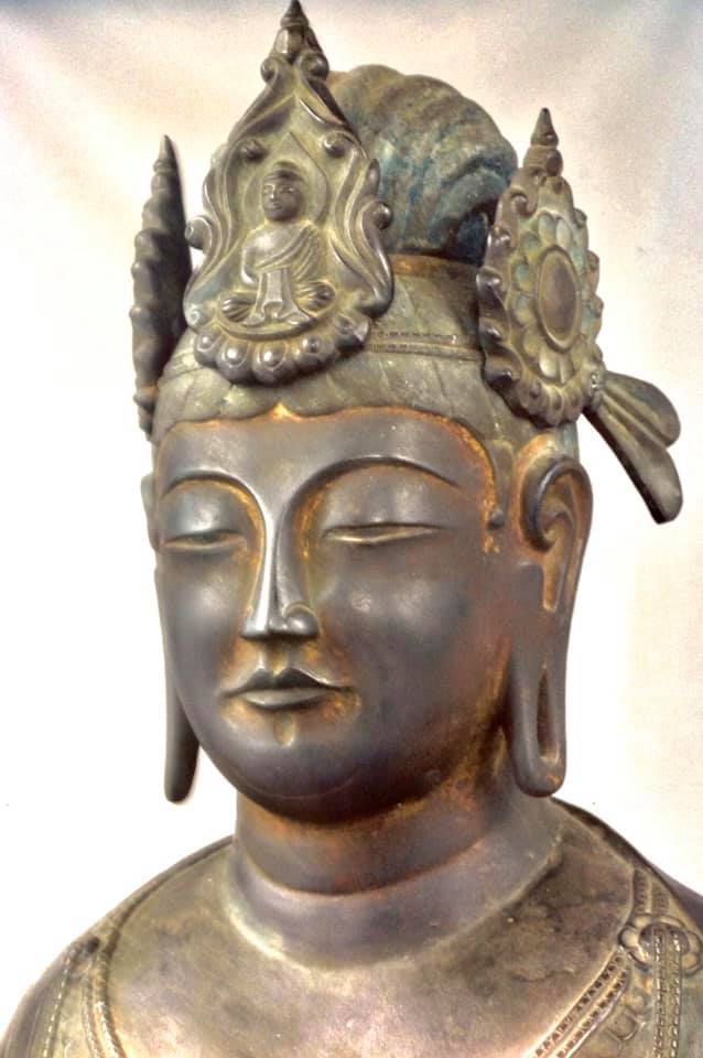 法隆寺 銅造観音菩薩立像《夢違観音》(国宝.白鳳) 江戸時代は東院伽藍