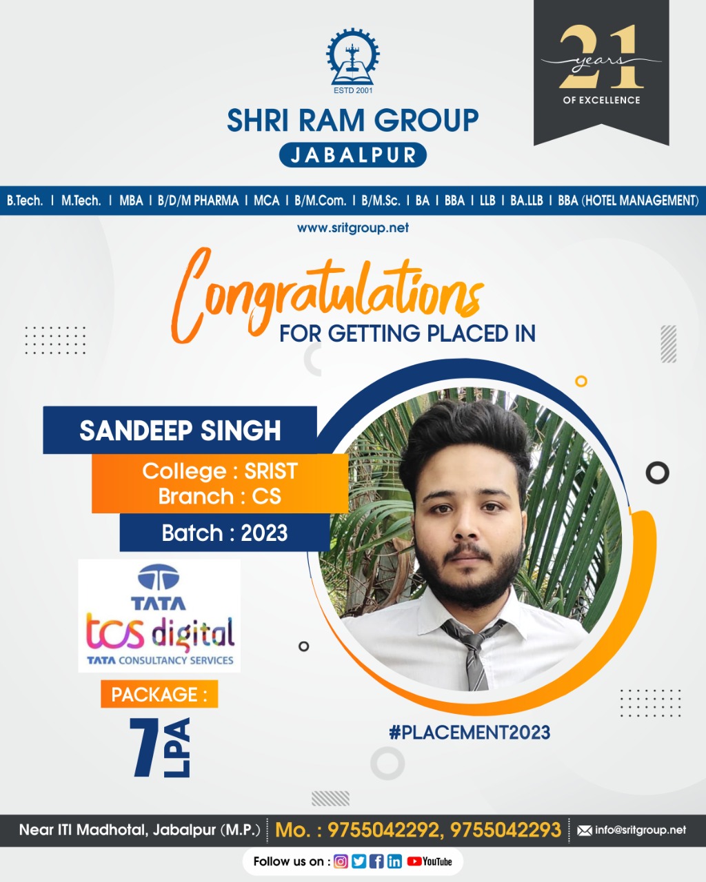 Heartiest congratulations to Sandeep Singh🎉🎊🎉 We are proud of him and ...