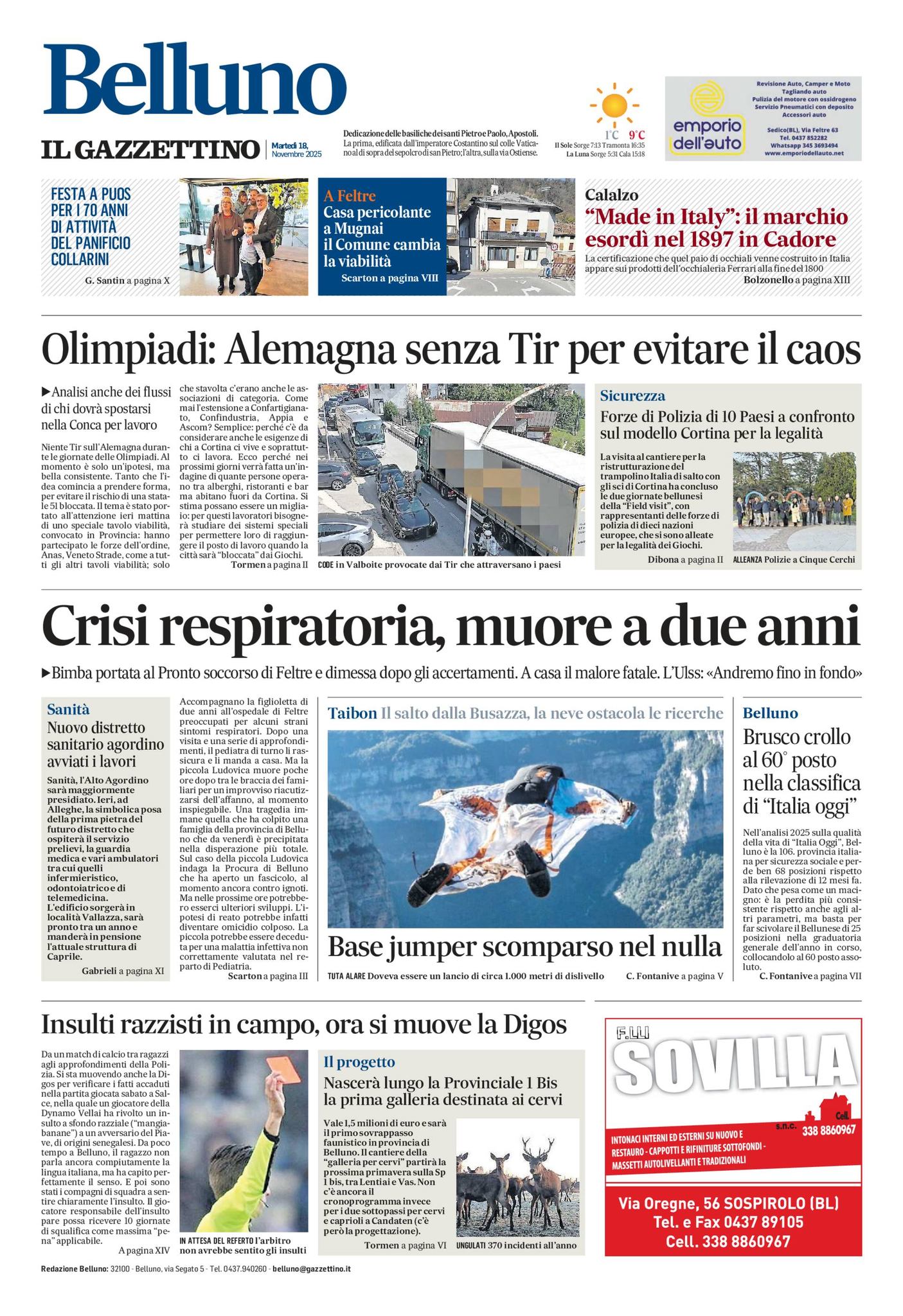 zingar da Cianplòngo | Prima pagina🗞️📰 pubblicata oggi sul quotidiano ...