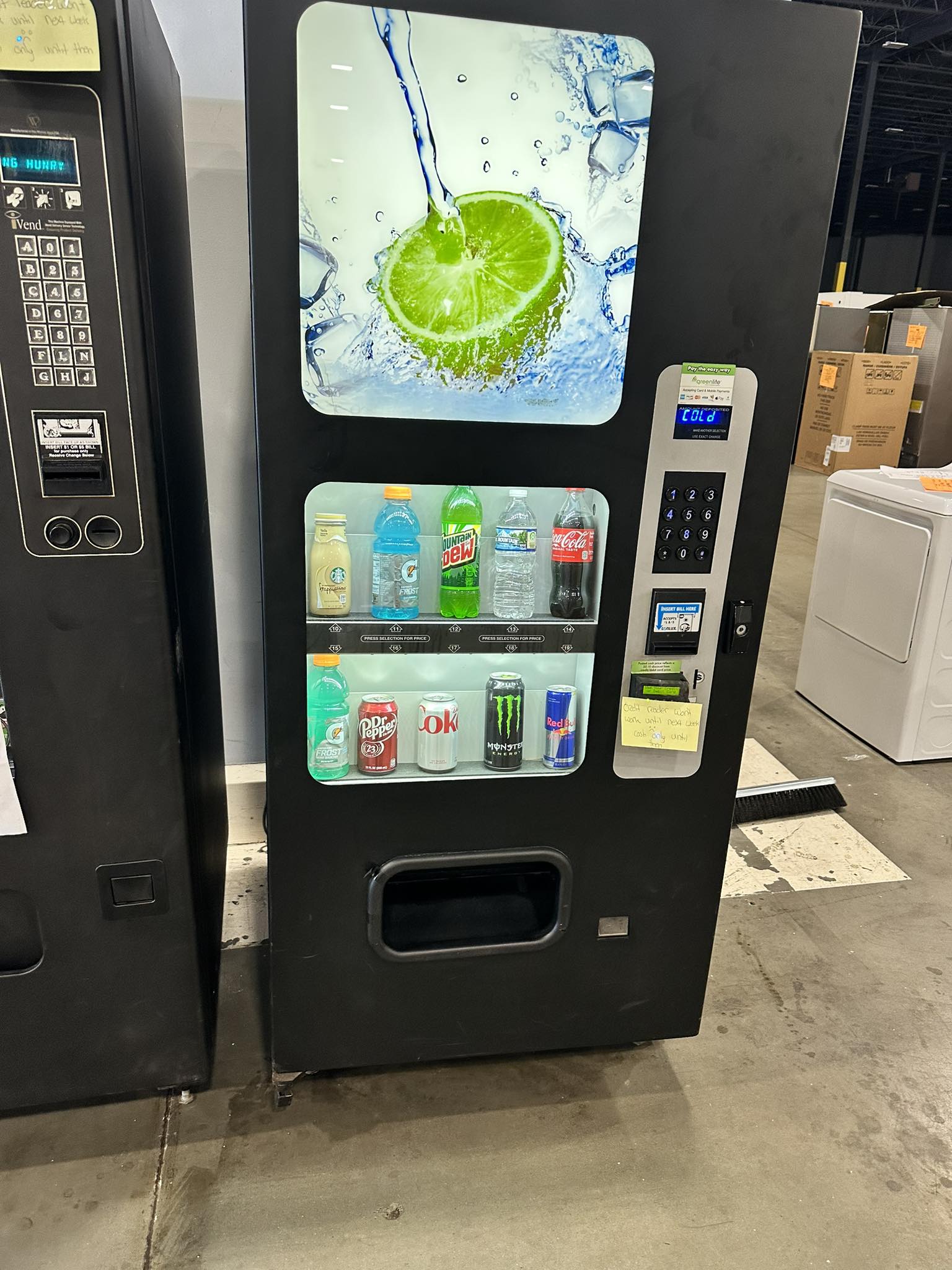 Why do 16.9 oz bottles get stuck in my vending machine?