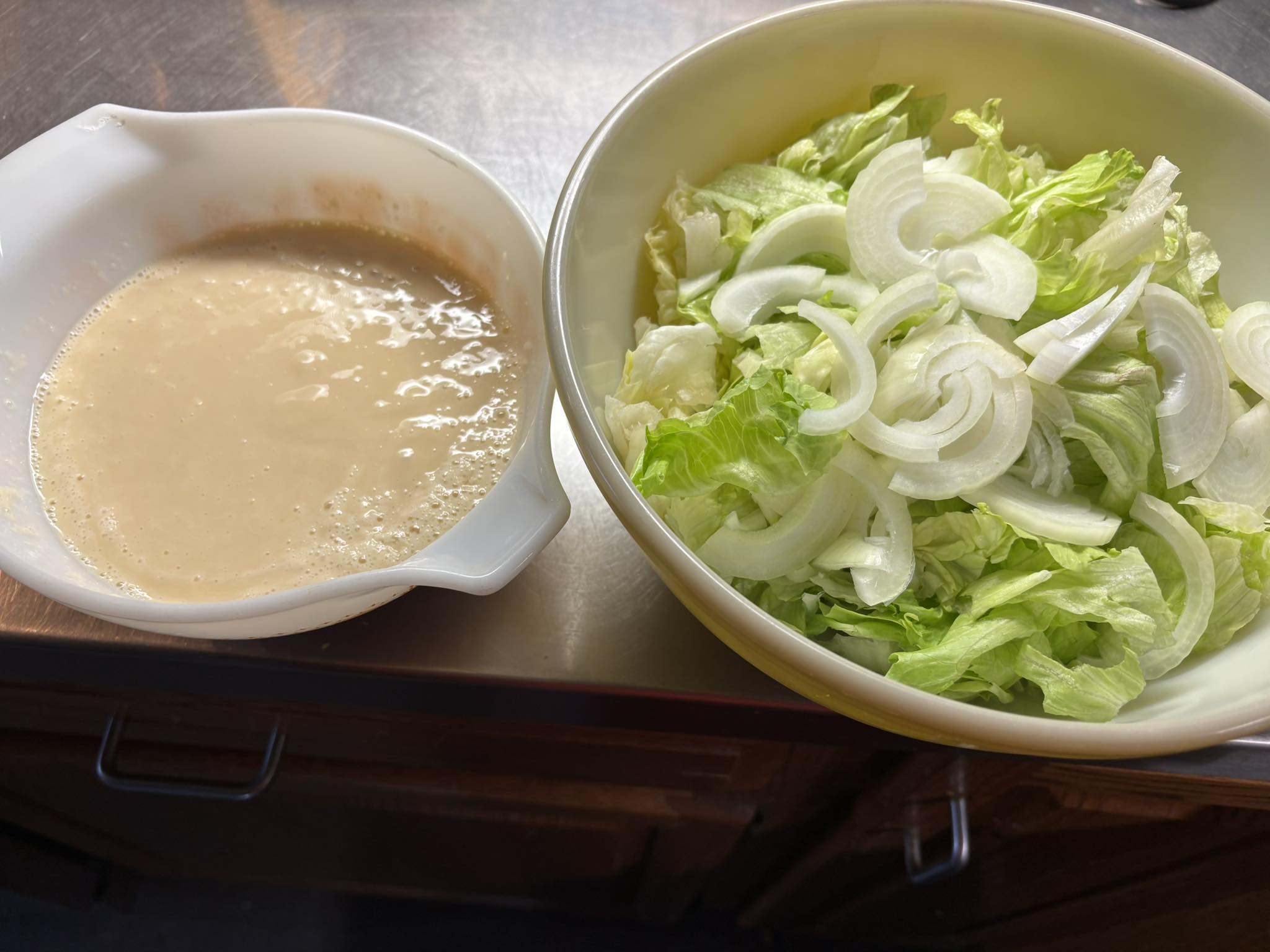 Heavy cream, sugar, and vinegar salad dressing recipe