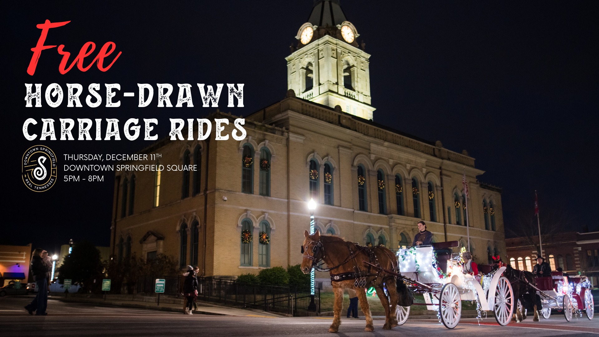 Carriage Rides - Downtown Springfield, TN
