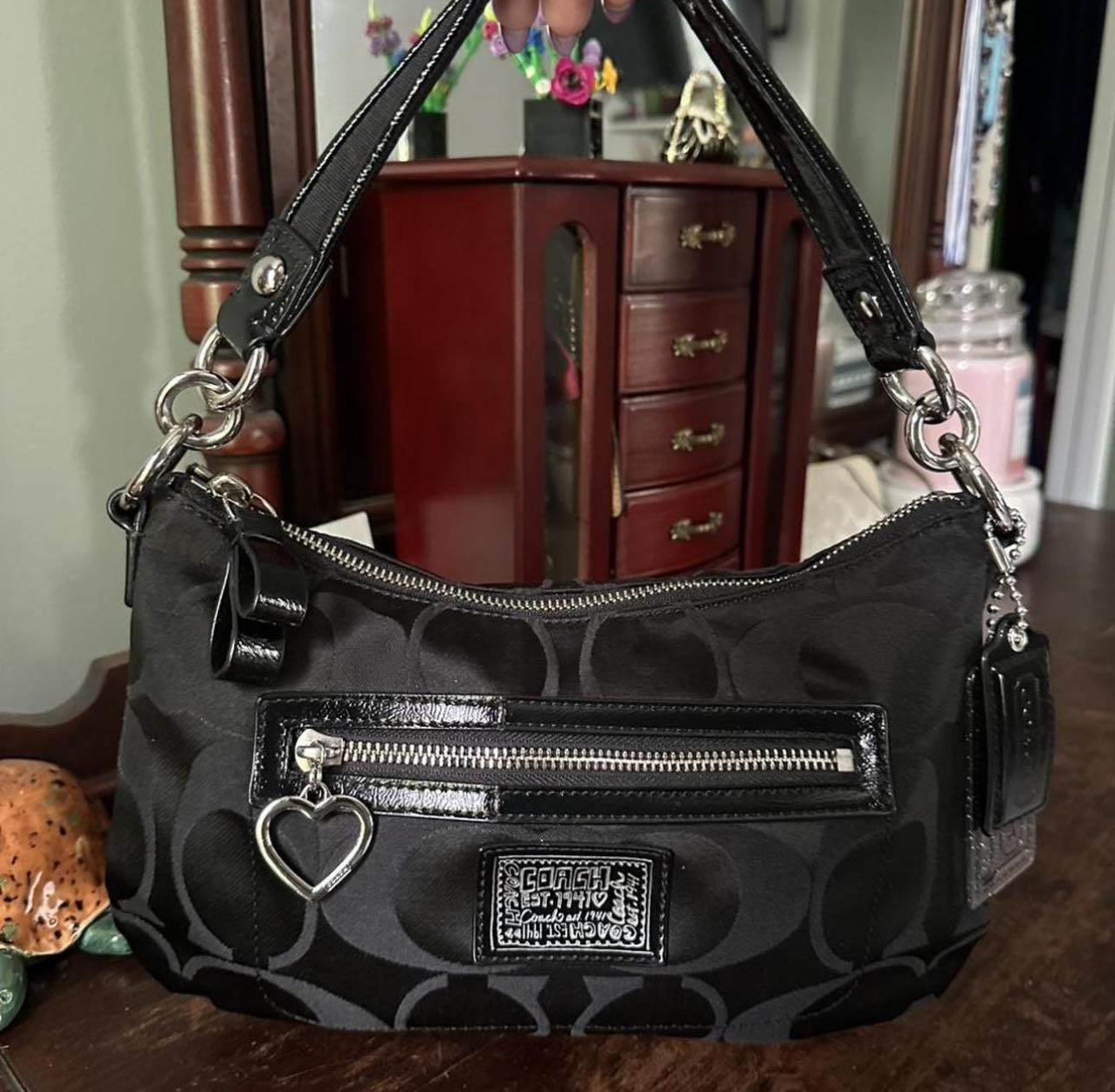 極美品 coach poppy tote black y2k archive What year did this Coach 