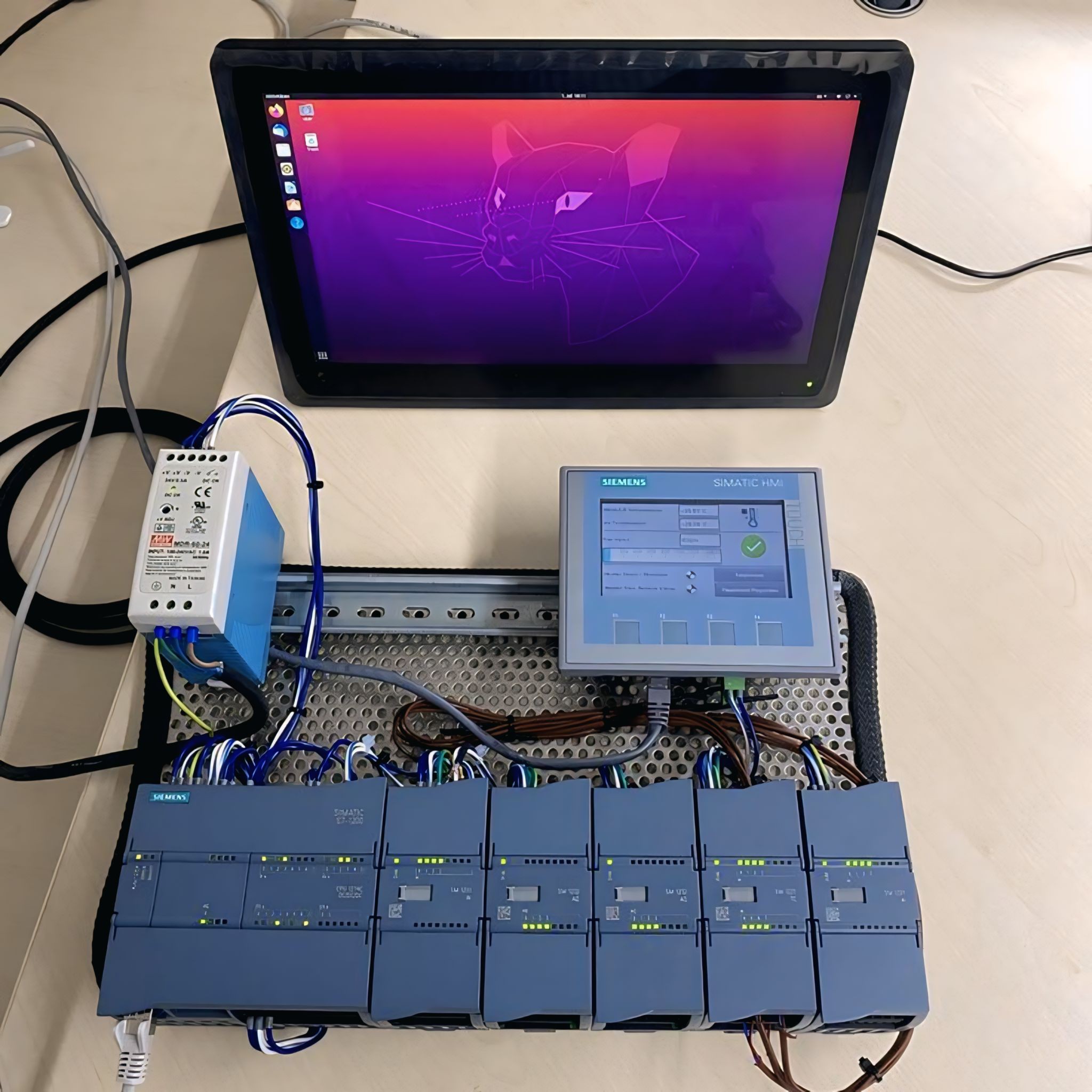 PLC PROGRAMMING | Industrial Automation Panel with Siemens PLC and HMI ...