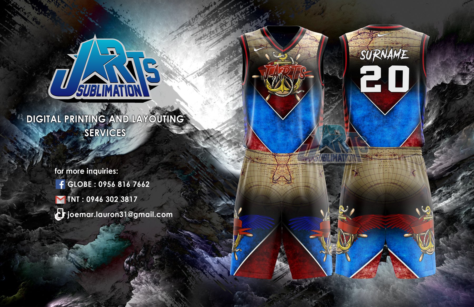 Jarts Sublimation - FULL SUBLIMATION COSTUMIZE JERSEY! Free layout ...
