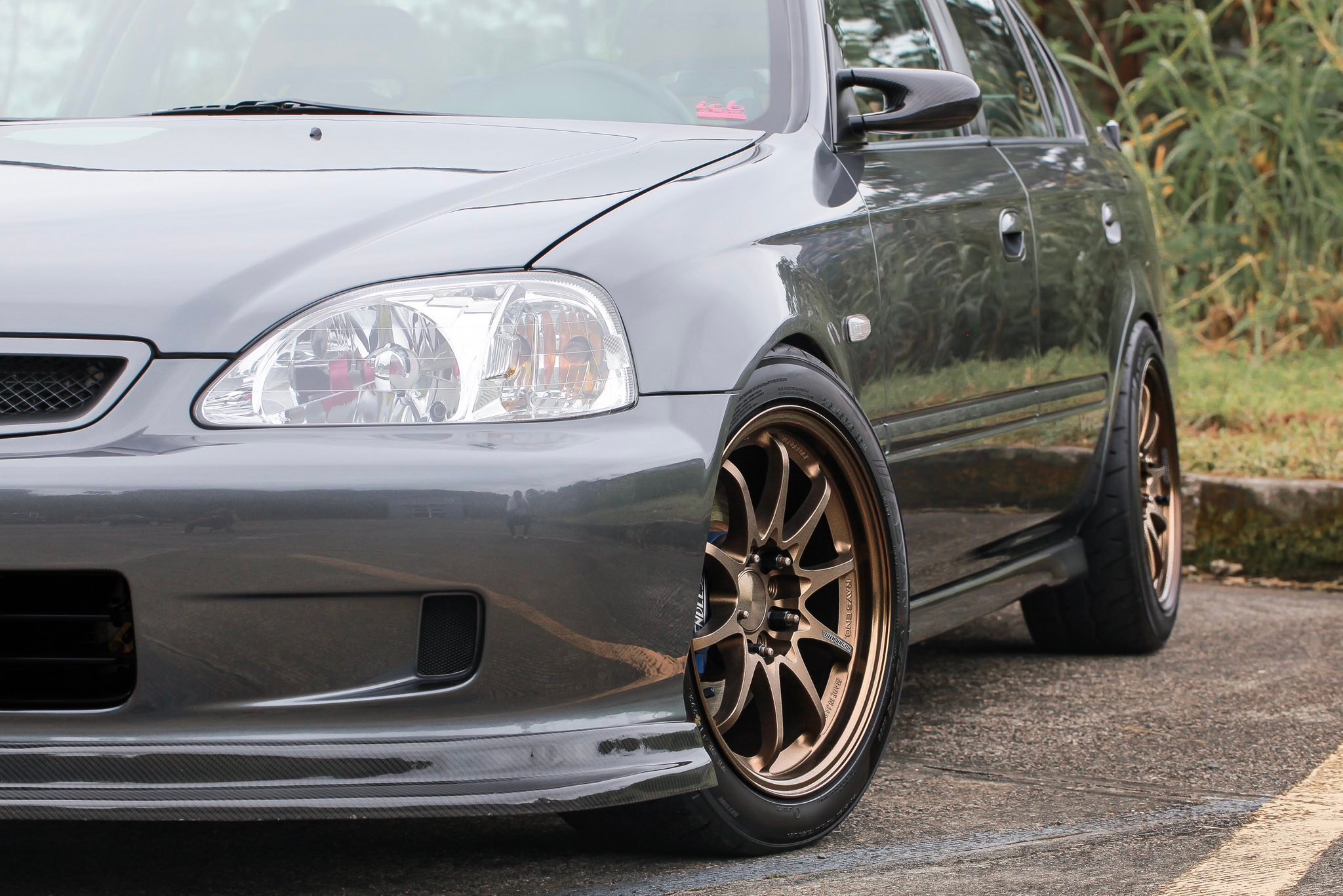 HONDA STREAM Wheel — RAYS VOLK RACING CE28N 16” Bronze Tire