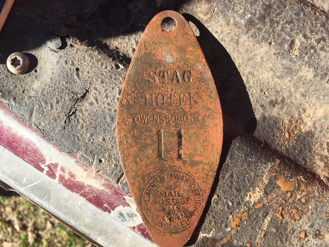 What is this old German hotel room key from the 1900s?