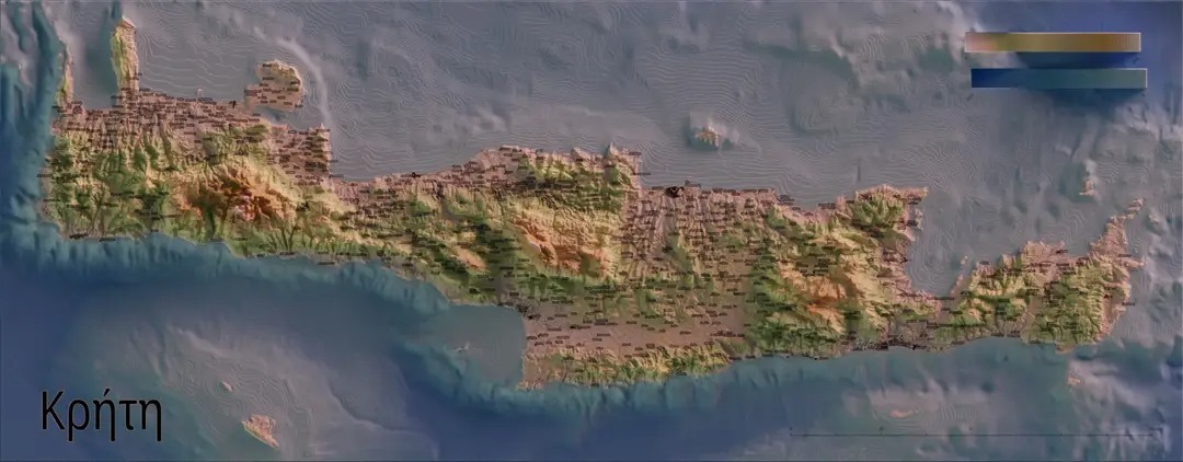 Crete Info 2025-2026 | Some shaded relief maps of Crete I made recently ...