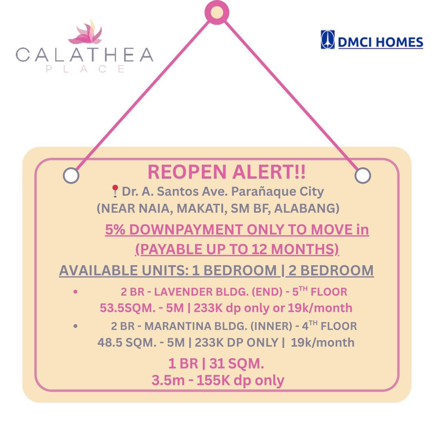 AMAIA Condominium sa SUCAT, Paranaque | 𝐑𝐄𝐎𝐏𝐄𝐍 𝐀𝐋𝐄𝐑𝐓.. | Facebook
