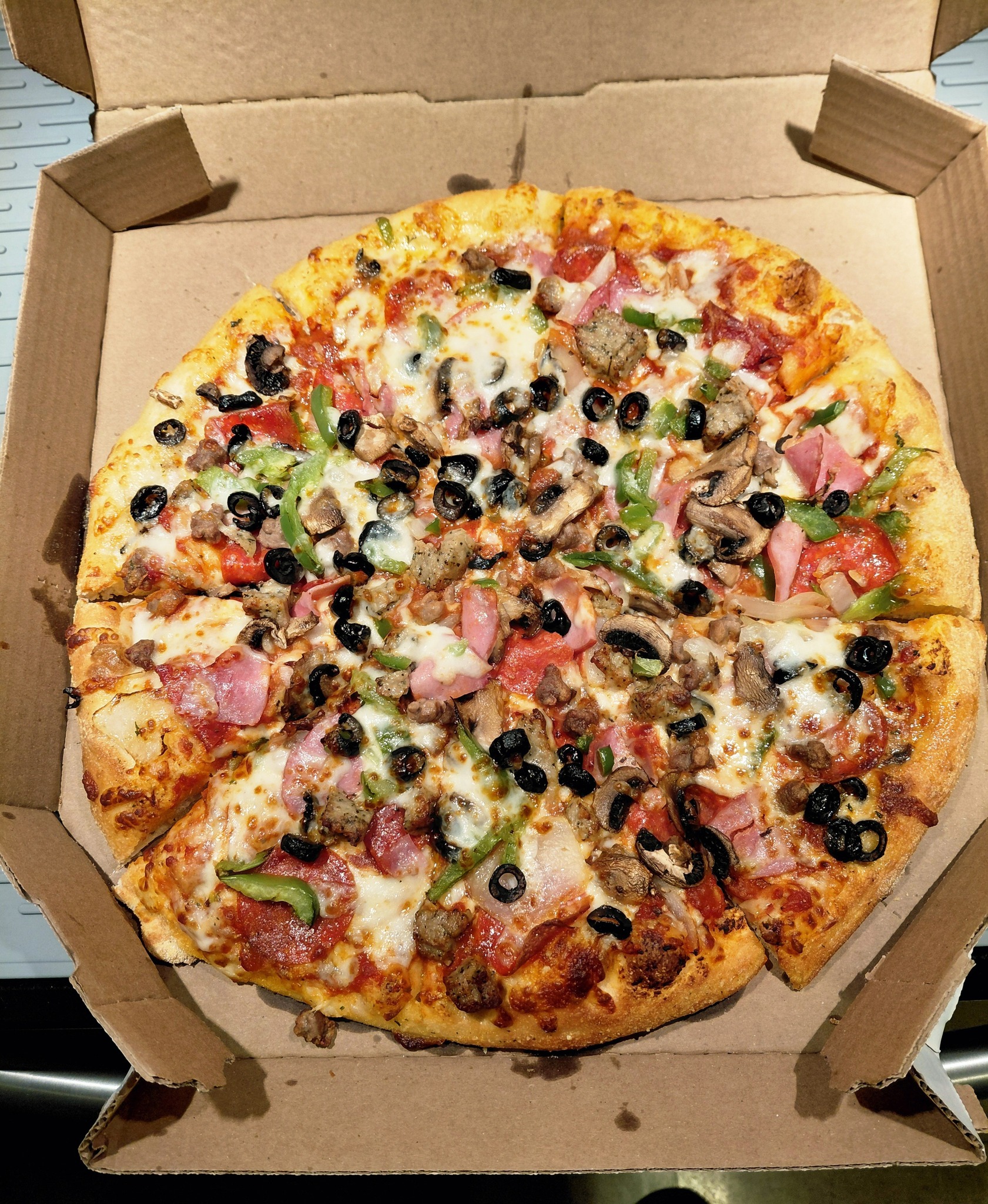Delicious Domino's hand tossed pizza in Abilene