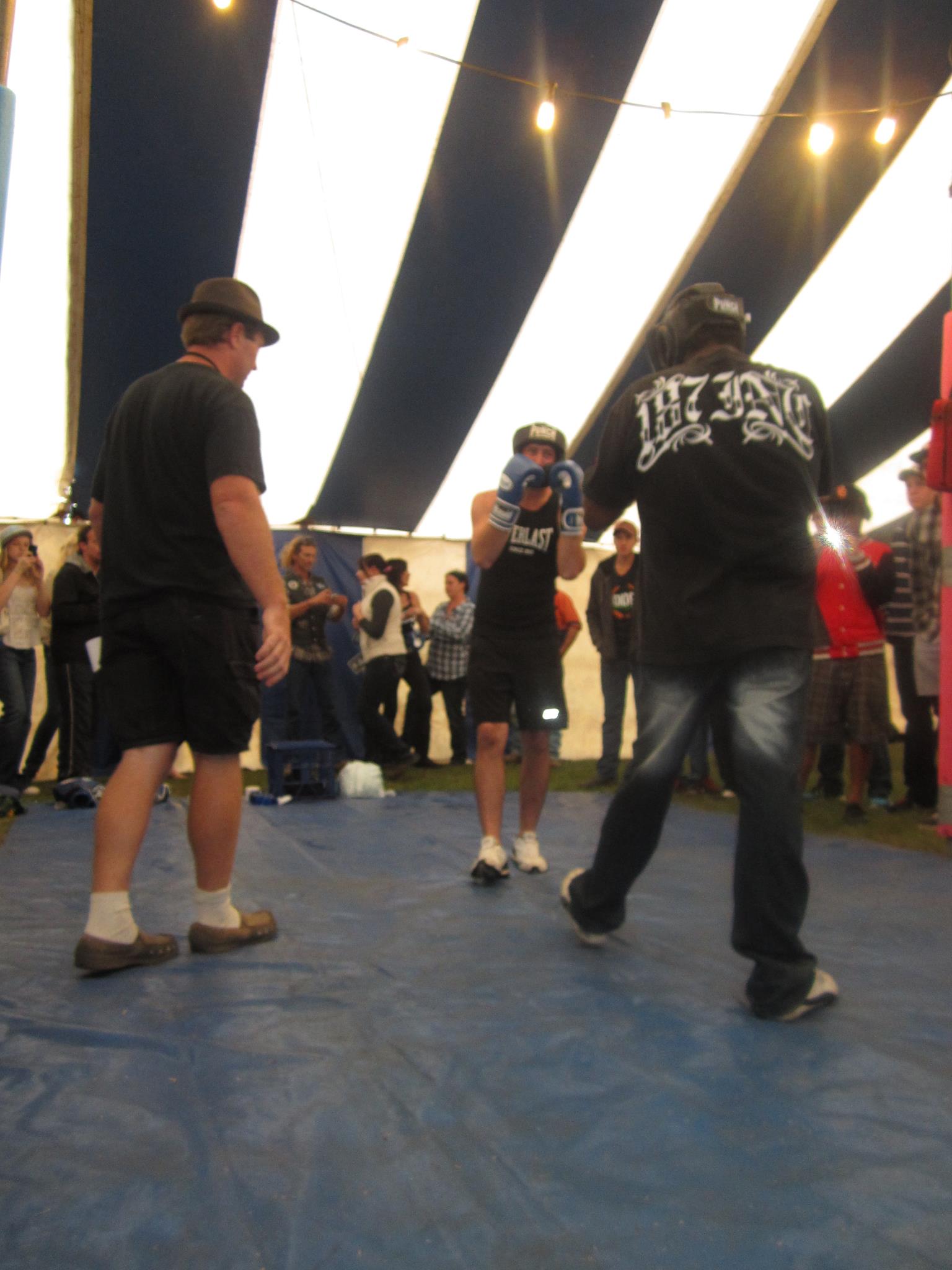 Blue Ribbons Boxing Tent