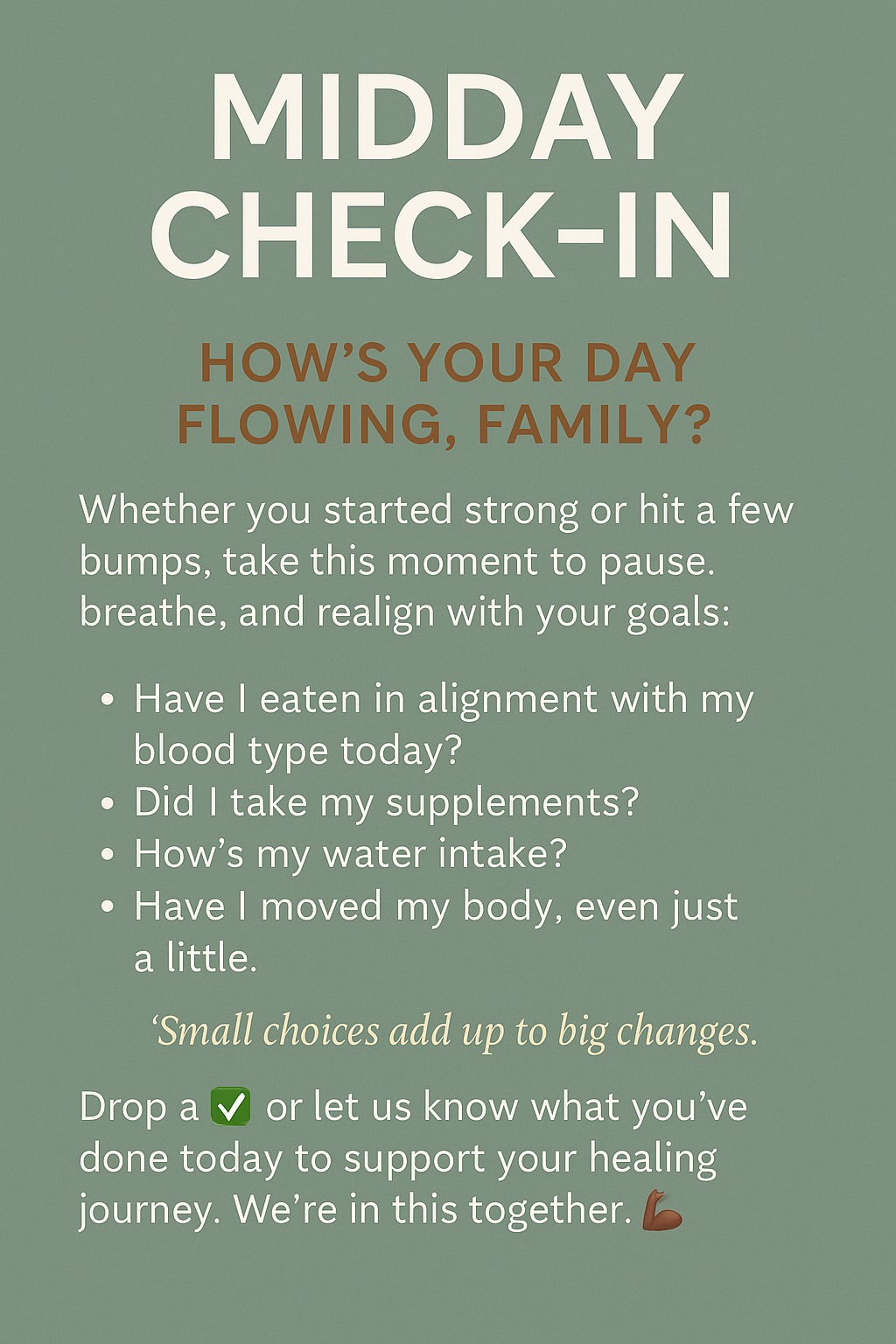 HEAL BY BLOOD TYPE | **It’s Check-In Time | Facebook