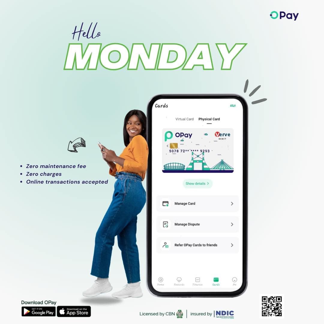 OPay Nigeria - New monday, new week, new goal! Let... | Facebook