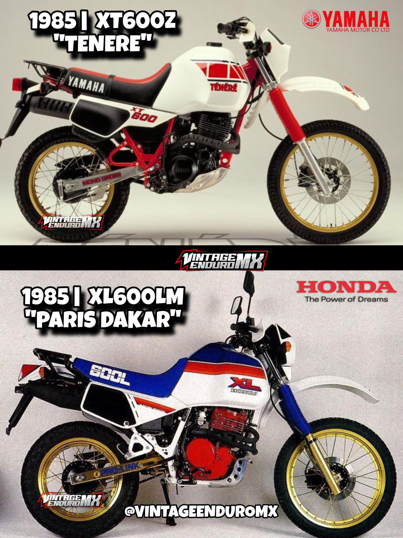 HONDA XL250R PARIS Dakar 1983 S 9 អយមាត PATHS PAINS DAKAR 260