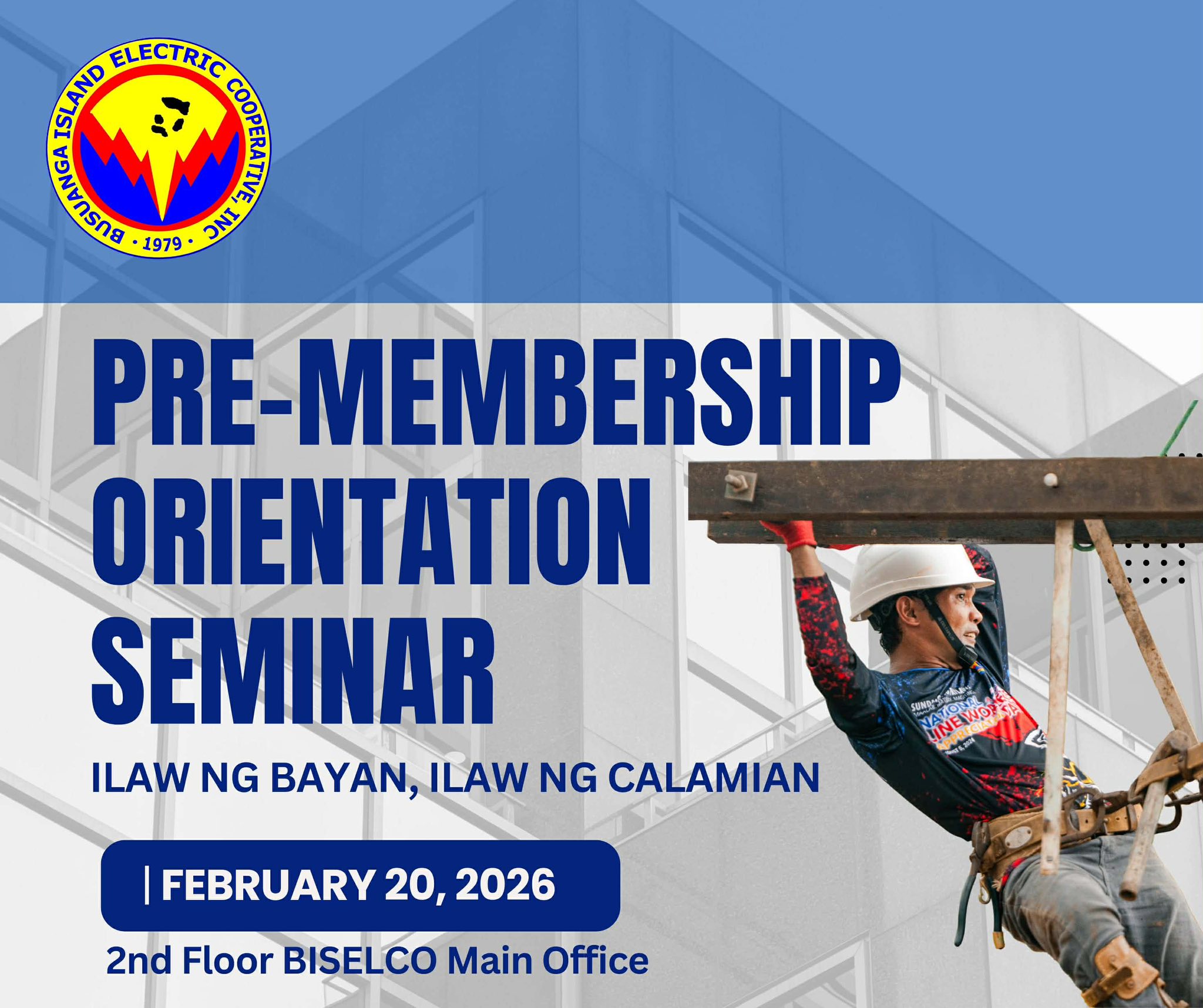 Biselco - Mga ka-ilaw, November 25, 2026 2:00PM A.M.A. Hall, BISELCO ...