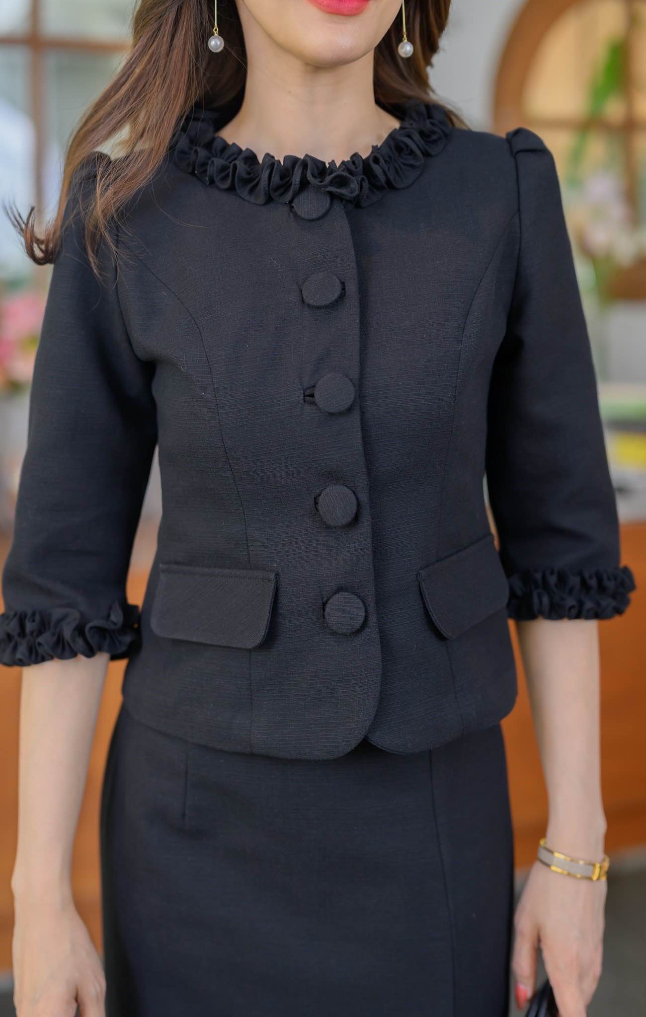 👗ชุด เสื้อ + ผ้าถุง เข้า set อัดกาวทั้งชุด