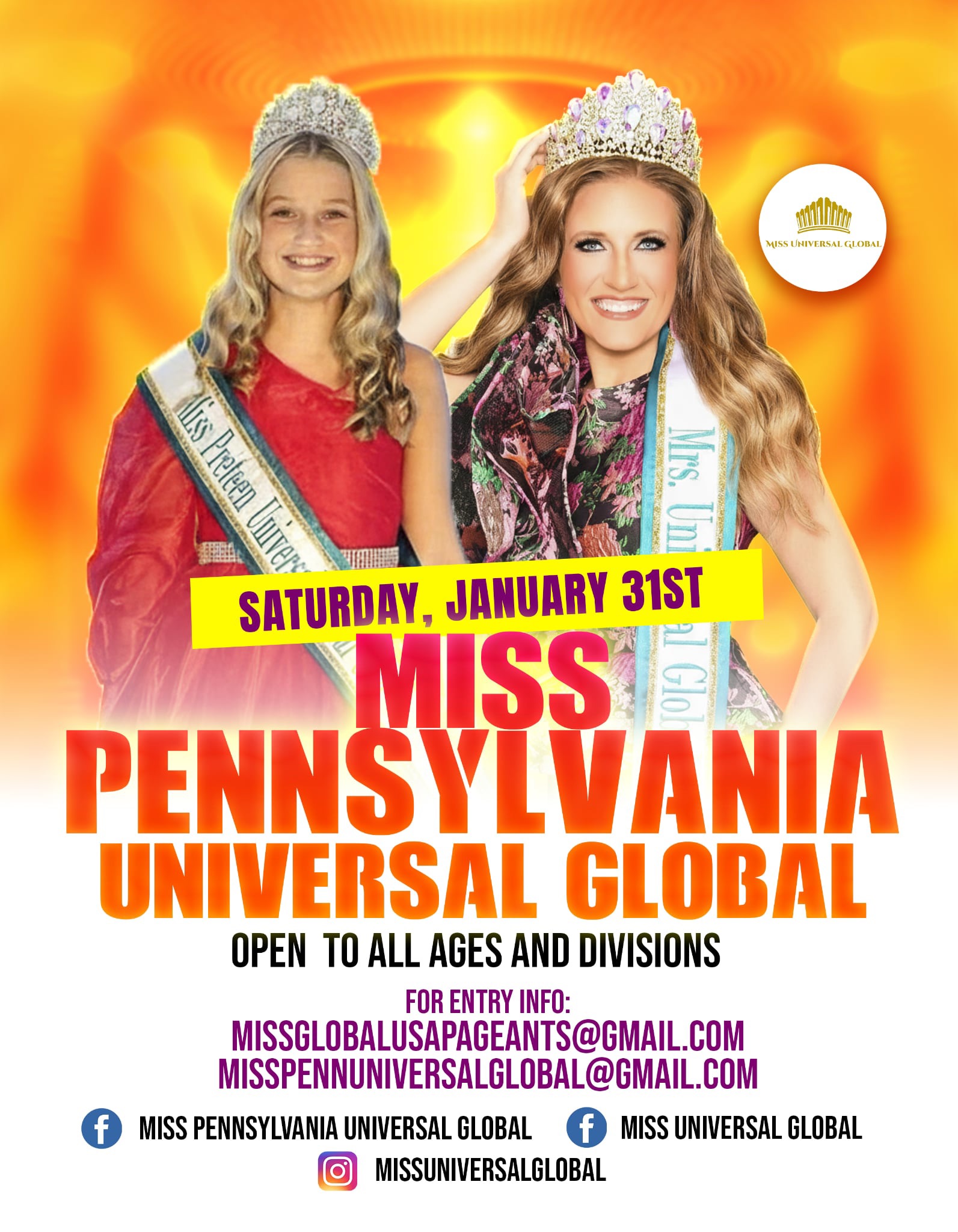 Miss Pennsylvania Universal Global State Pageant
