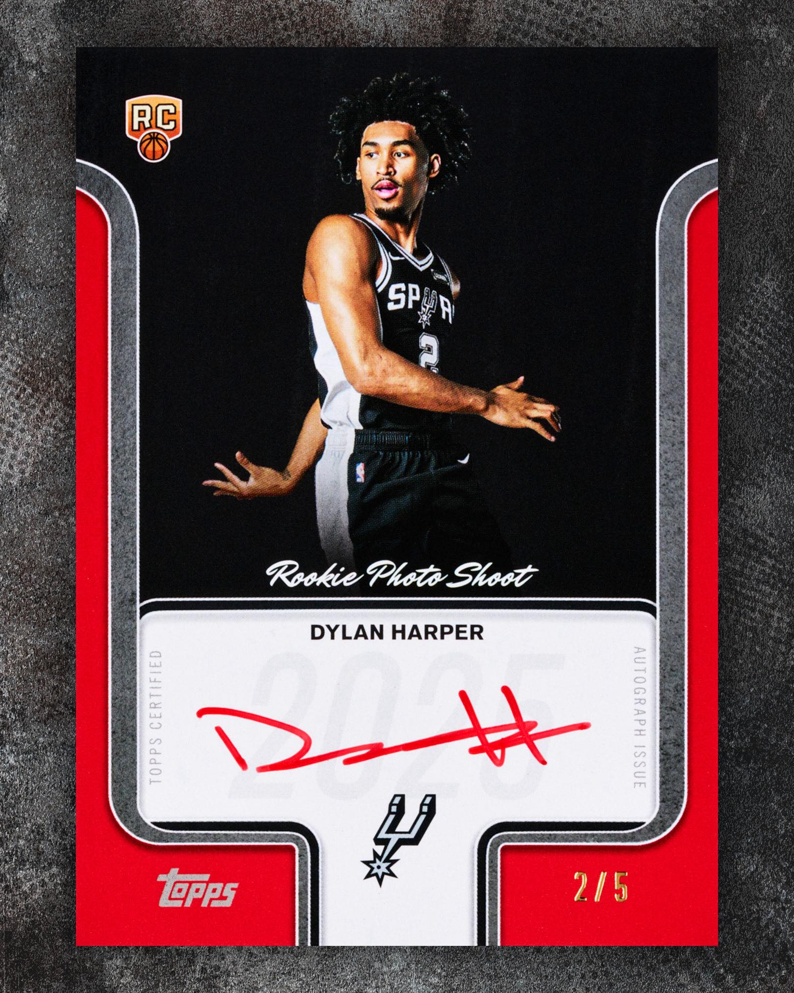 Rare Dylan Harper autograph card pull from Bowman basketball blasters