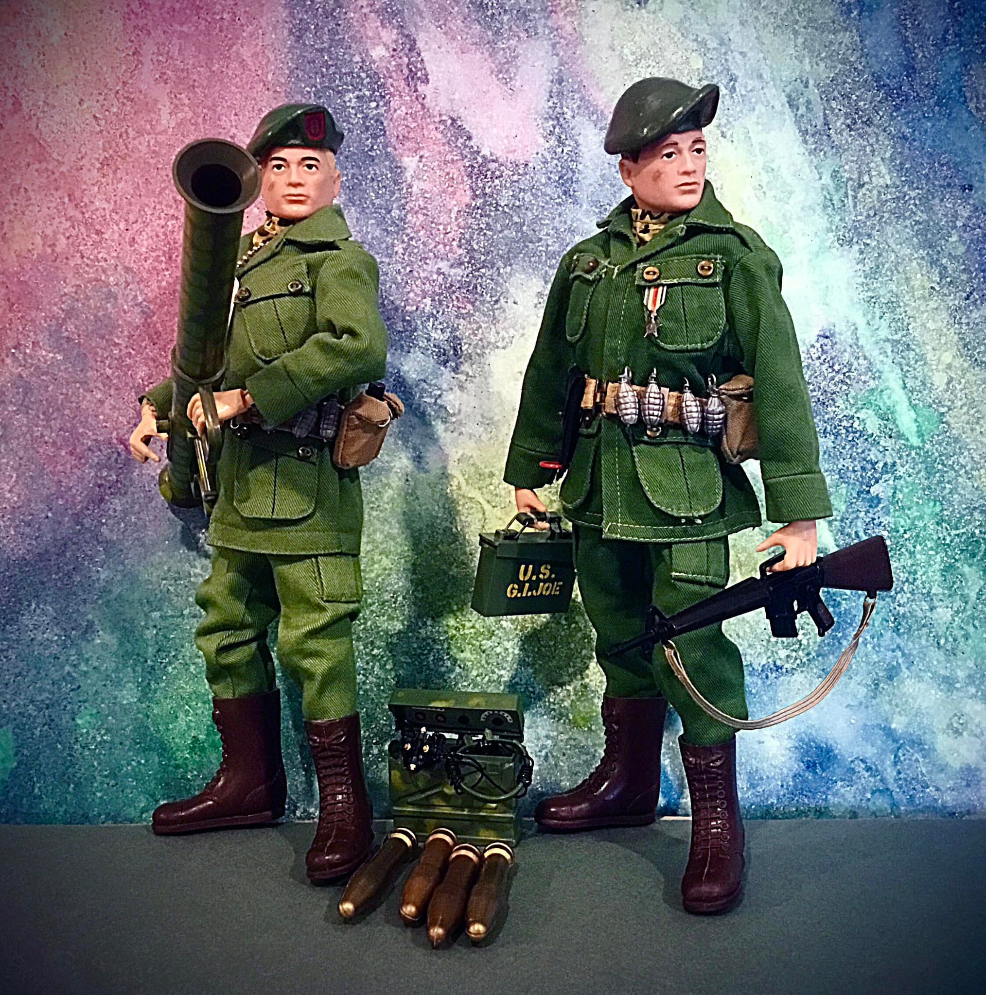 Vintage GI Joe Green Beret figures