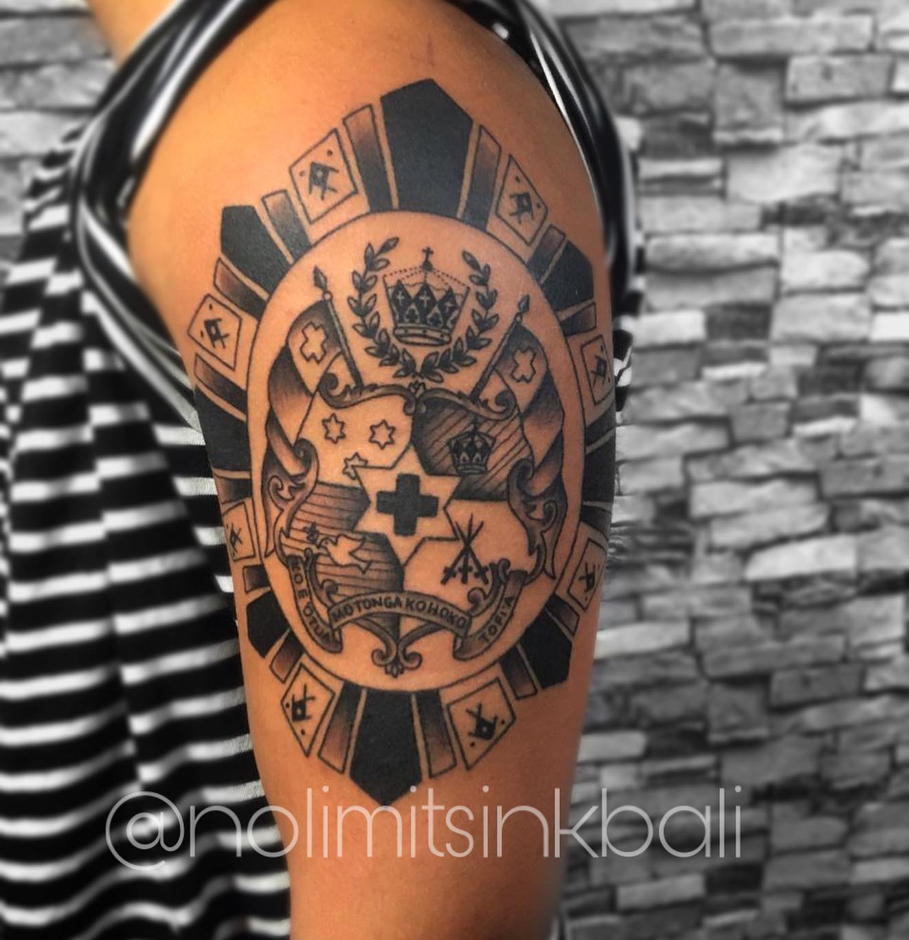 Tongan coat of arms, first... - No Limits Ink Bali, Seminyak | Facebook