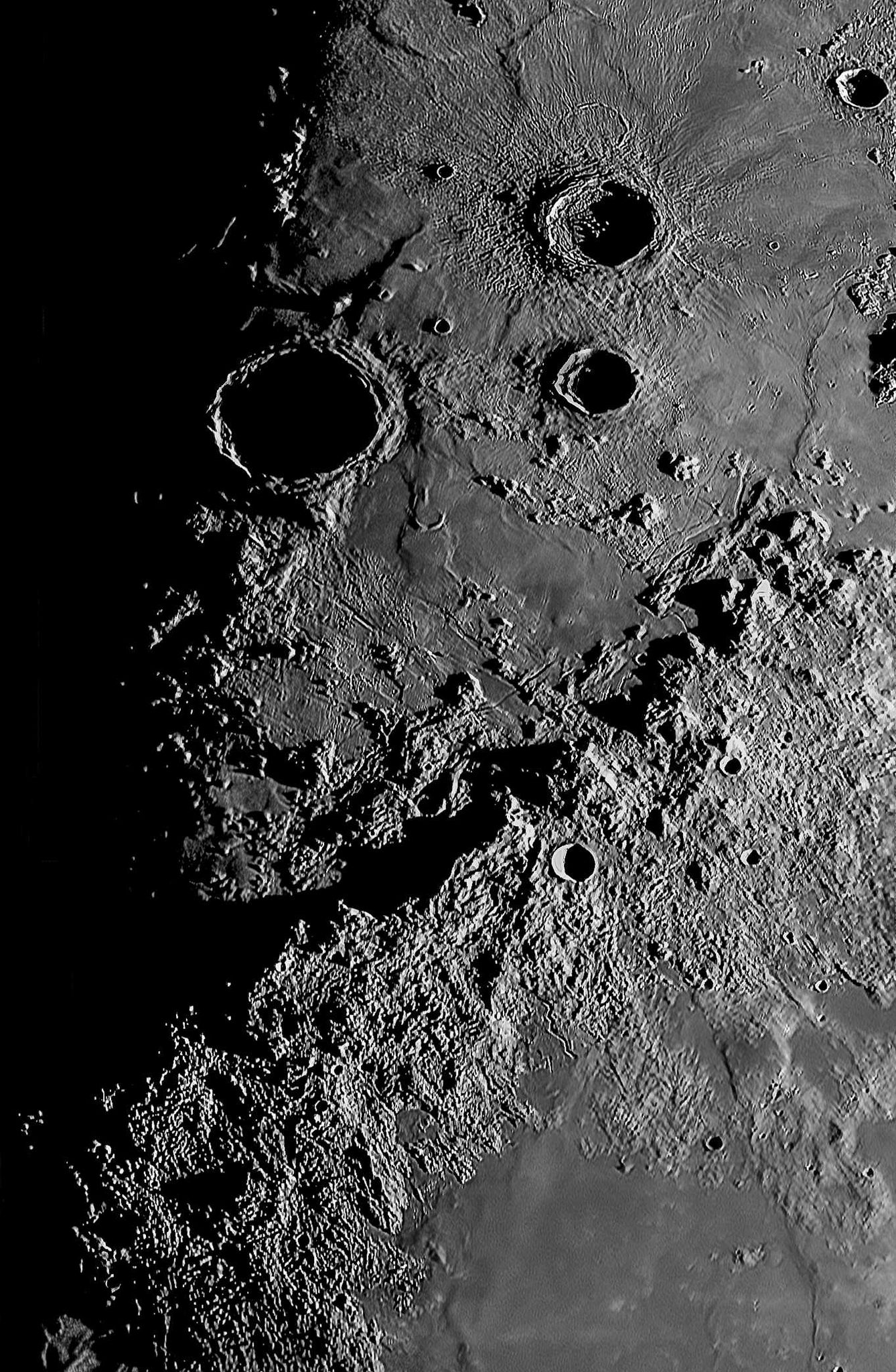 The Astronomers | The lunar Apennine Mountain chain, formed by the ...