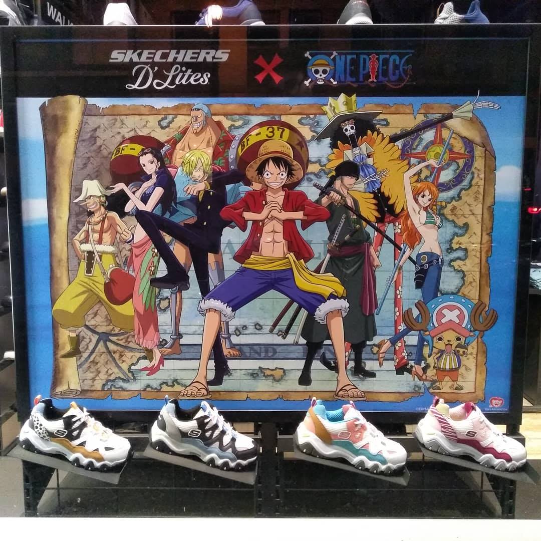 Skechers D'Lites ❌ One Piece collaboration. Find them in SKECHERS