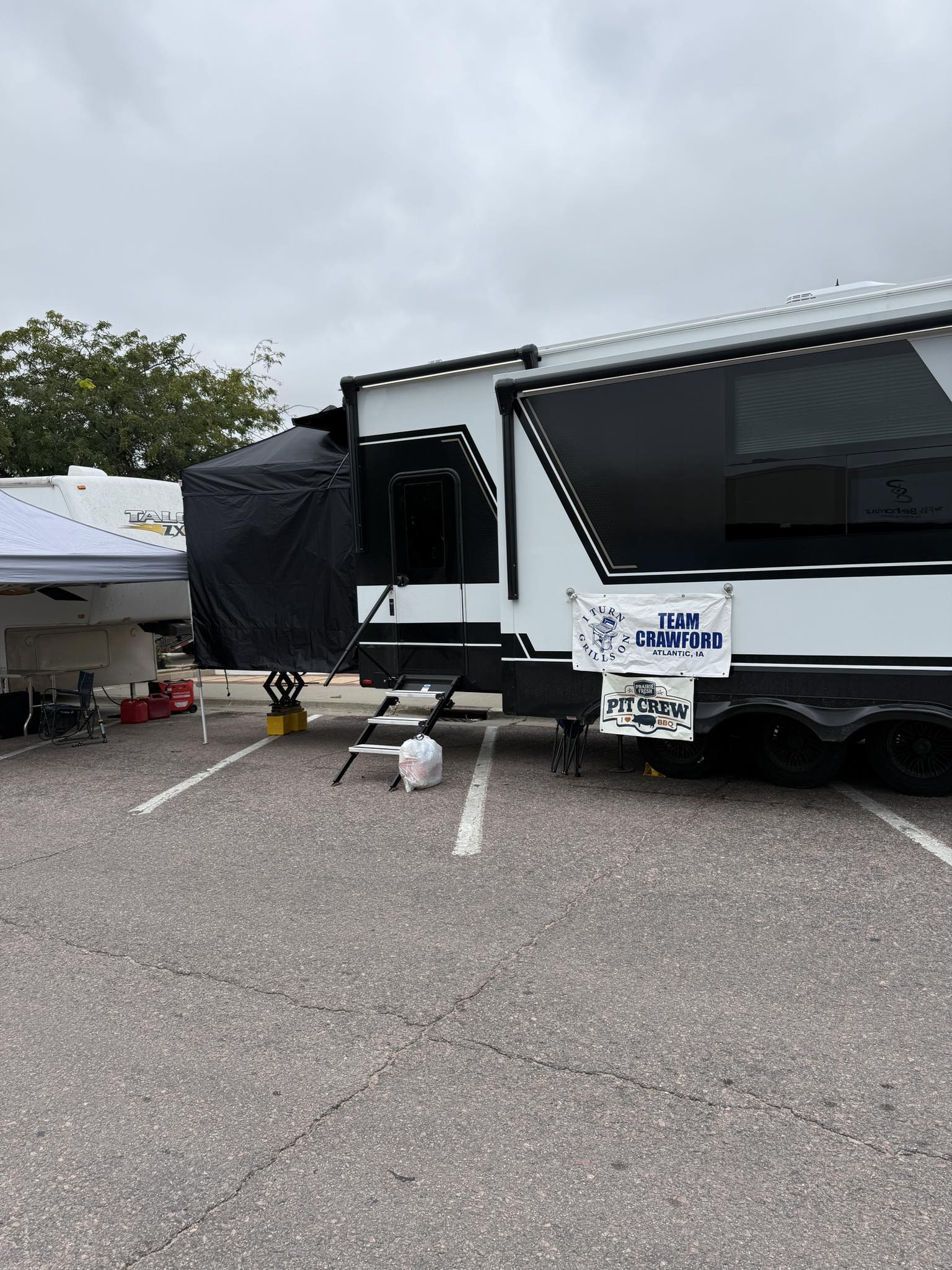 Team Crawford BBQ setup in Denison, IA