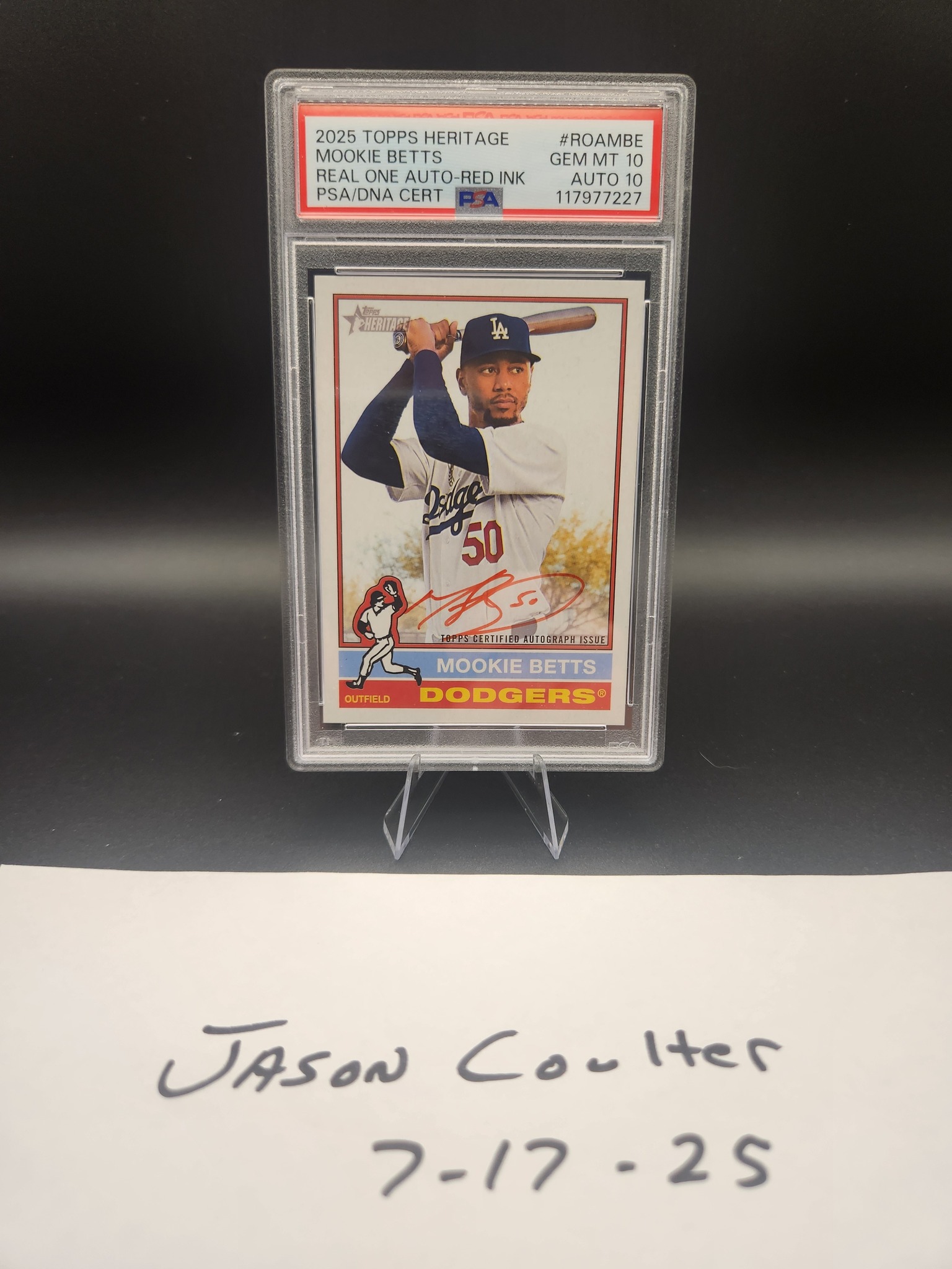 2025 topps heritage real one auto betts