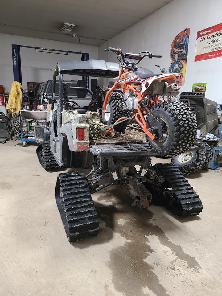 RN + DH - redneck rig all loaded up for some fun!!! the...
